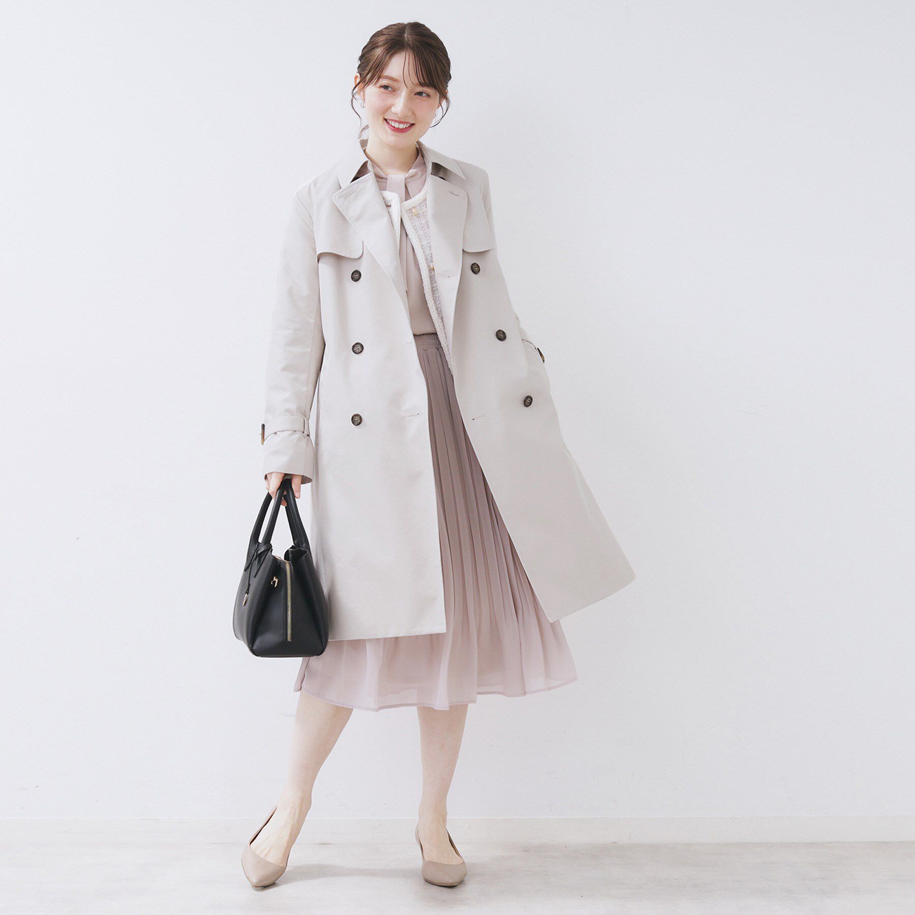index「トレンチコート【洗濯機OK/撥水/花粉対応】《XS～3L》」|トレンチコート|