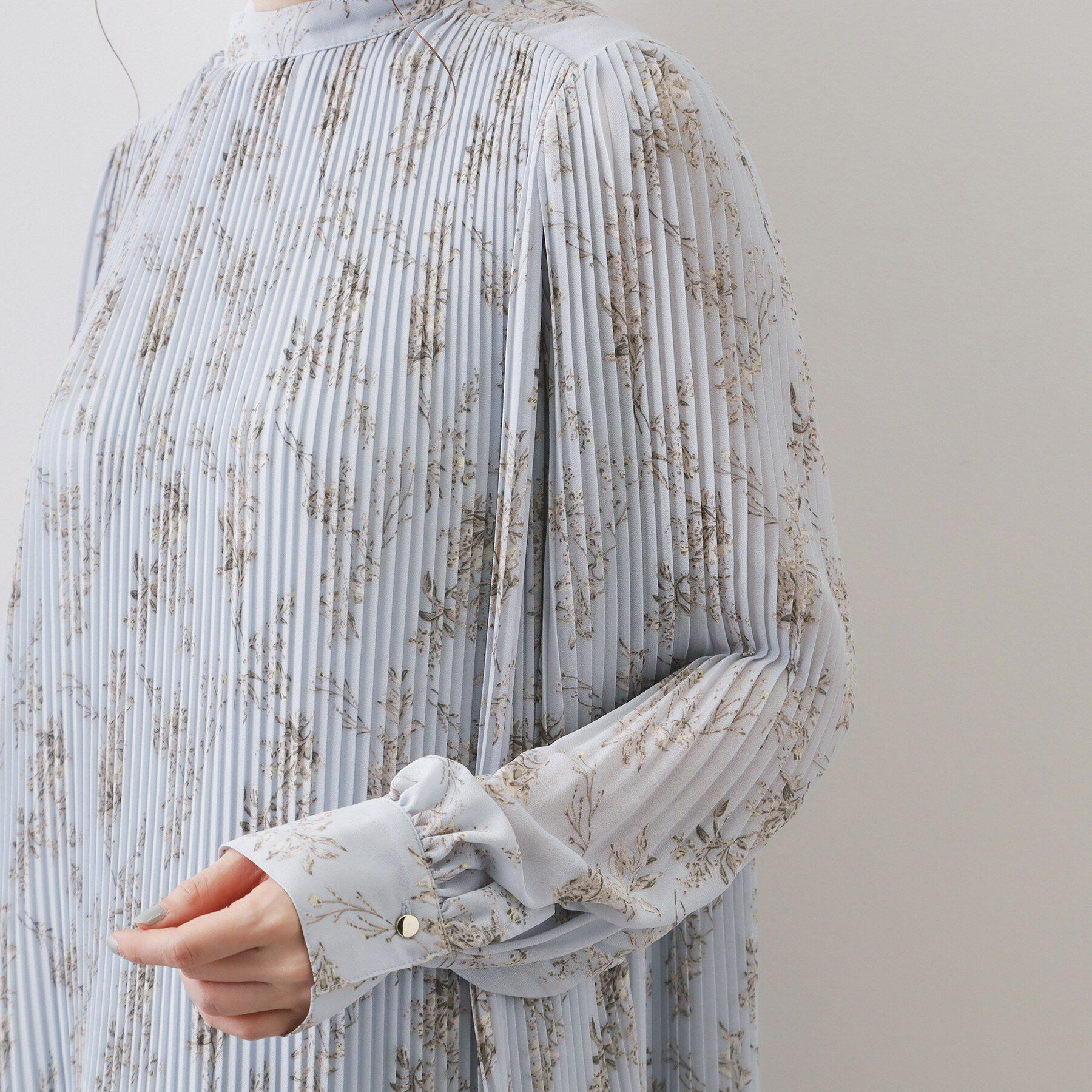 index「ベルト付きプリーツフレアワンピース【洗濯機OK/イージーアイロン/防シワ】《5col》」|ワンピース|