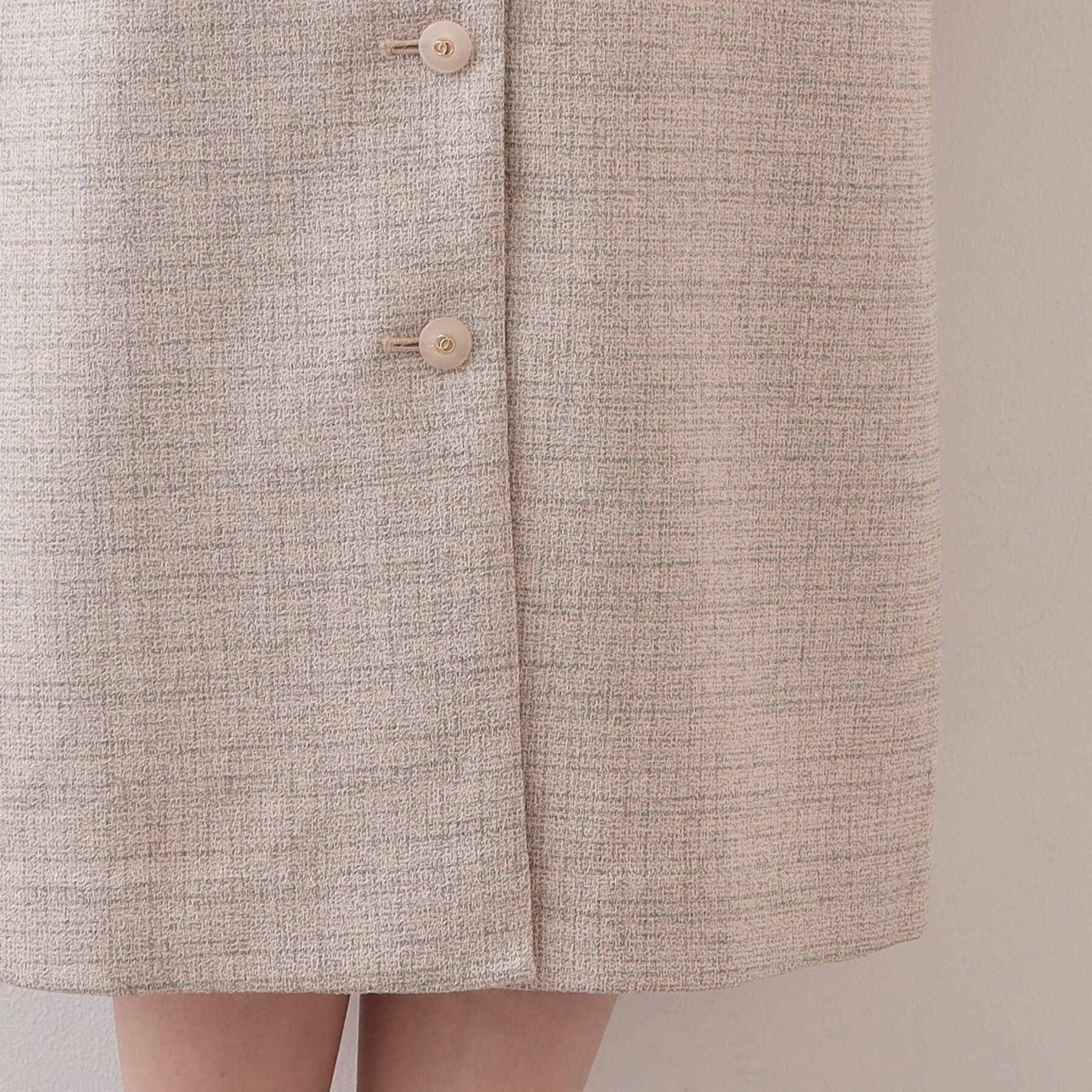 index「サマーツイード前開きジャンスカ【洗濯機OK/イージーアイロン】」|ワンピース|