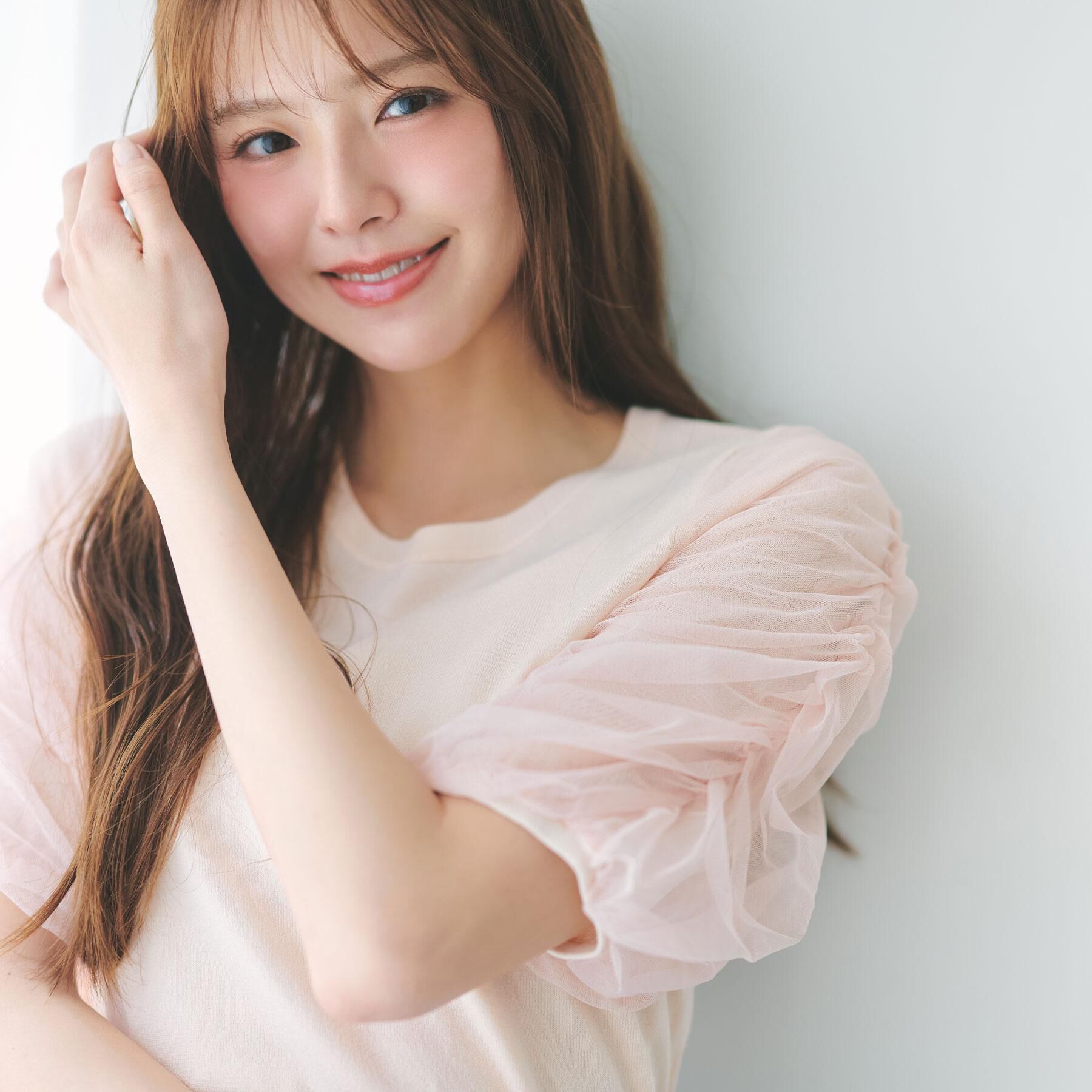 index「ギャザーチュールスリーブニット【洗濯機OK/抗ピル】」|ニット・セーター|