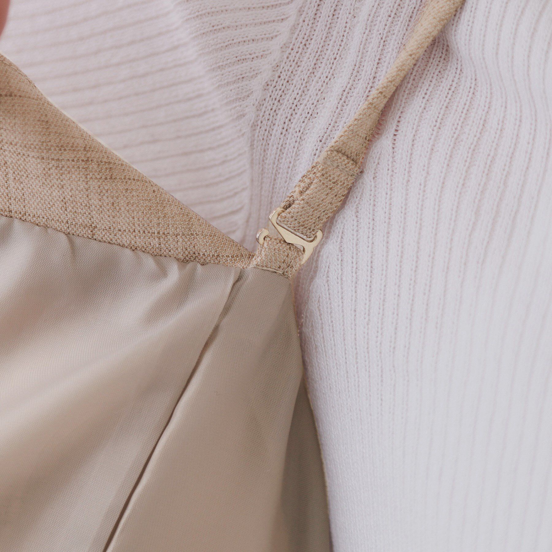 OPAQUE.CLIP「メランジビスチェ風ジレ/セットアップ対応可【洗濯機洗い可】」|ベスト・ジレ|