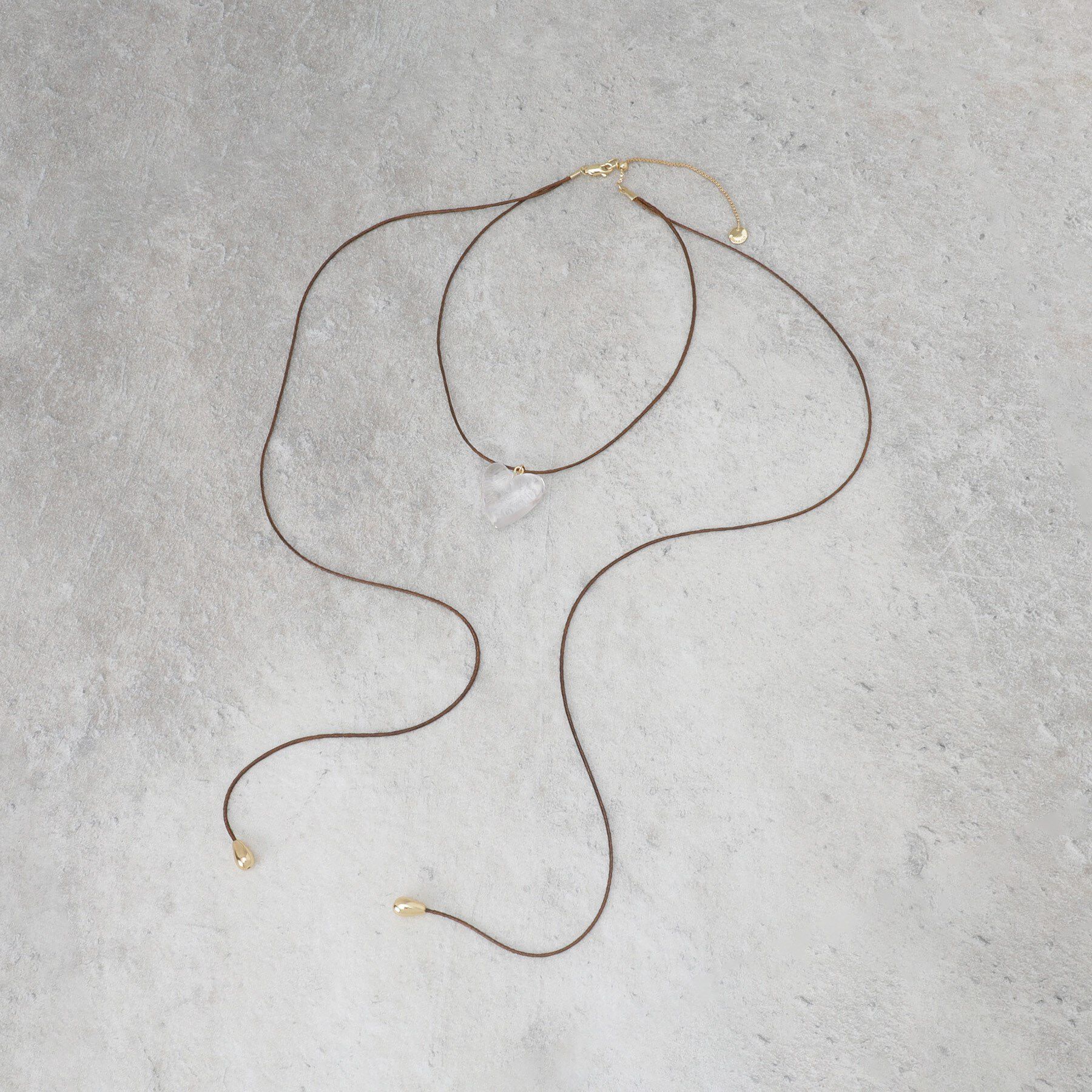 OPAQUE.CLIP「ハートモチーフコードチョーカーネックレス」|ネックレス|