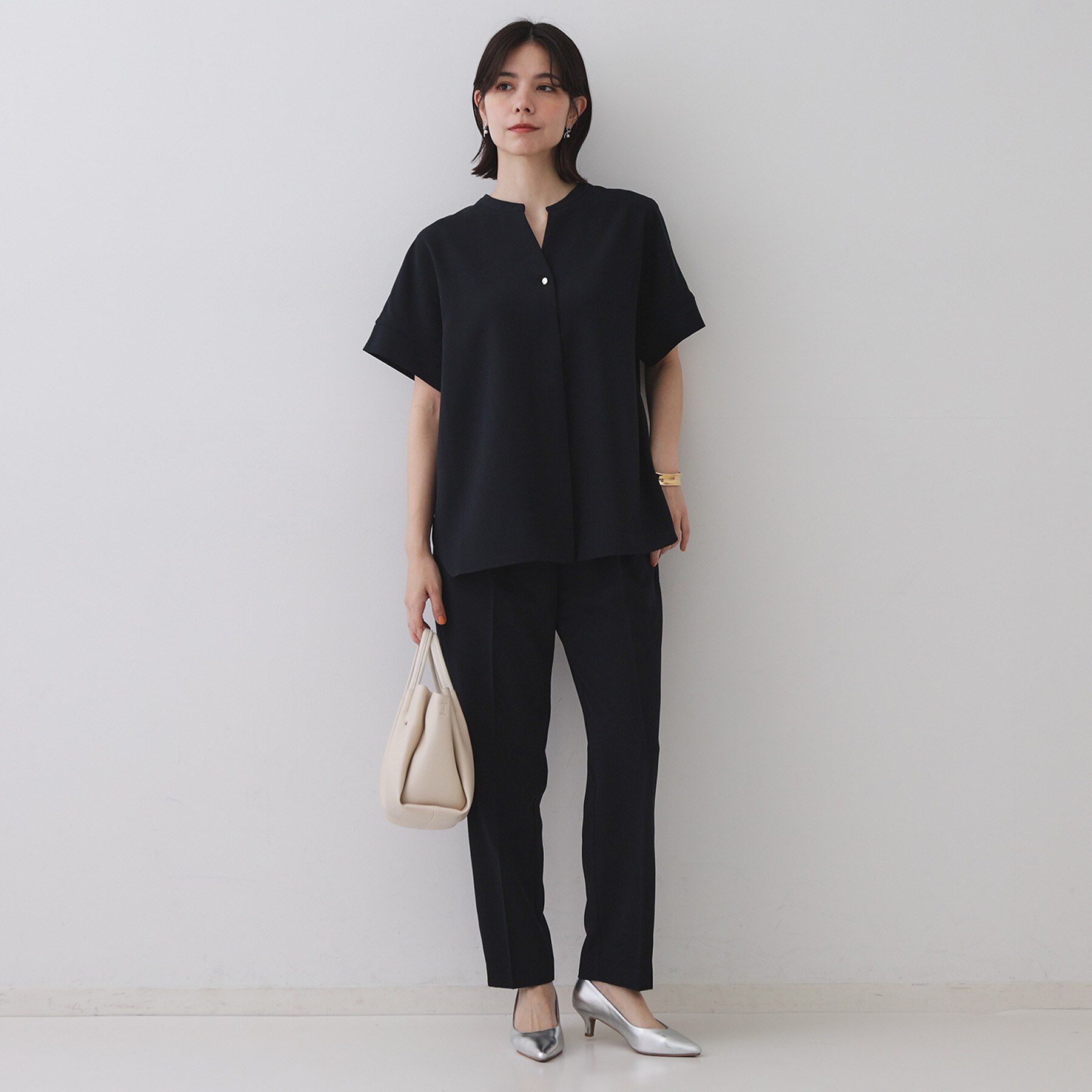 OPAQUE.CLIP「《丈が選べる/SS-LLサイズ》美脚ストレッチイージーテーパードパンツ/セットアップ対応【防シワ/洗」|その他|