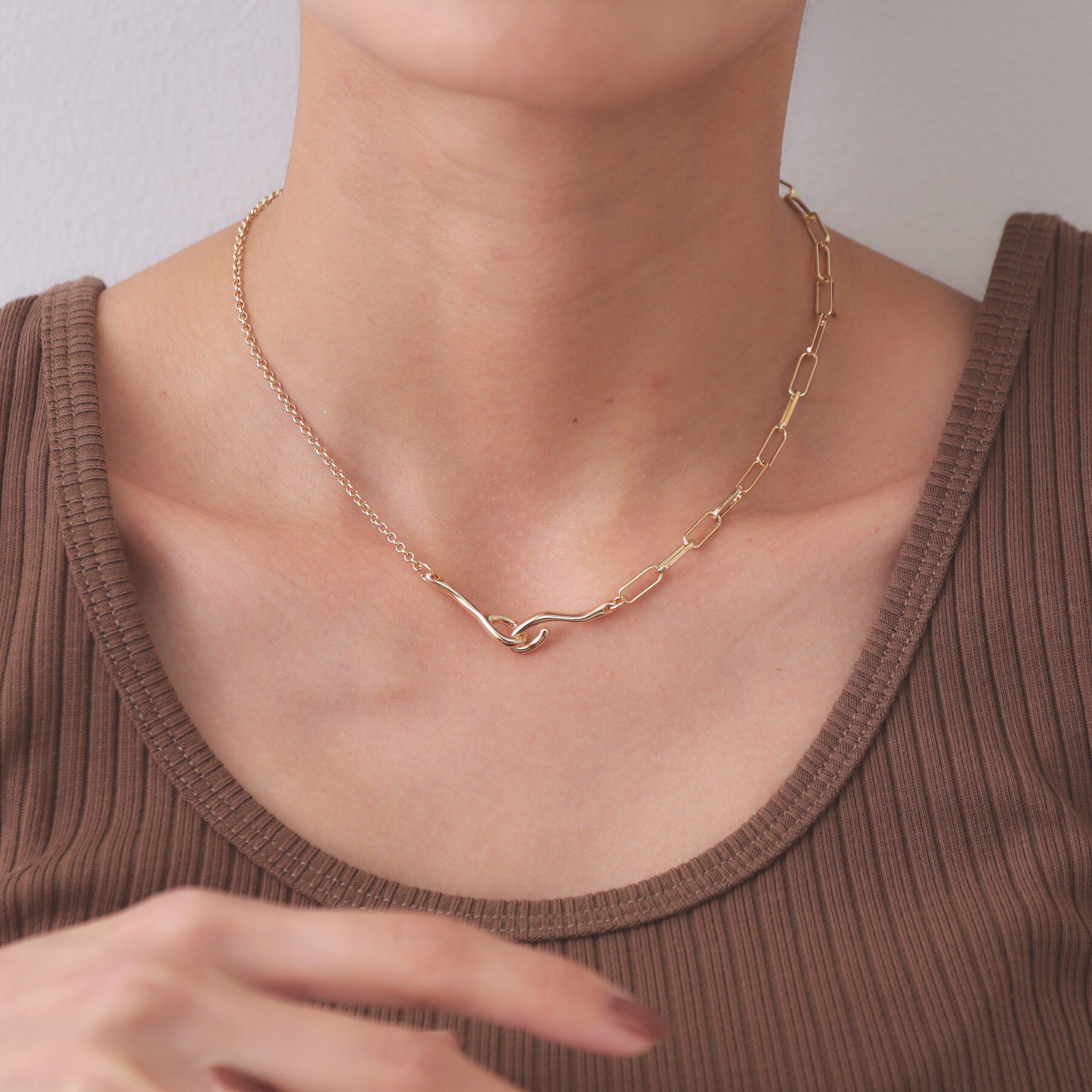 OPAQUE.CLIP「チェーンフックネックレス」|ネックレス|