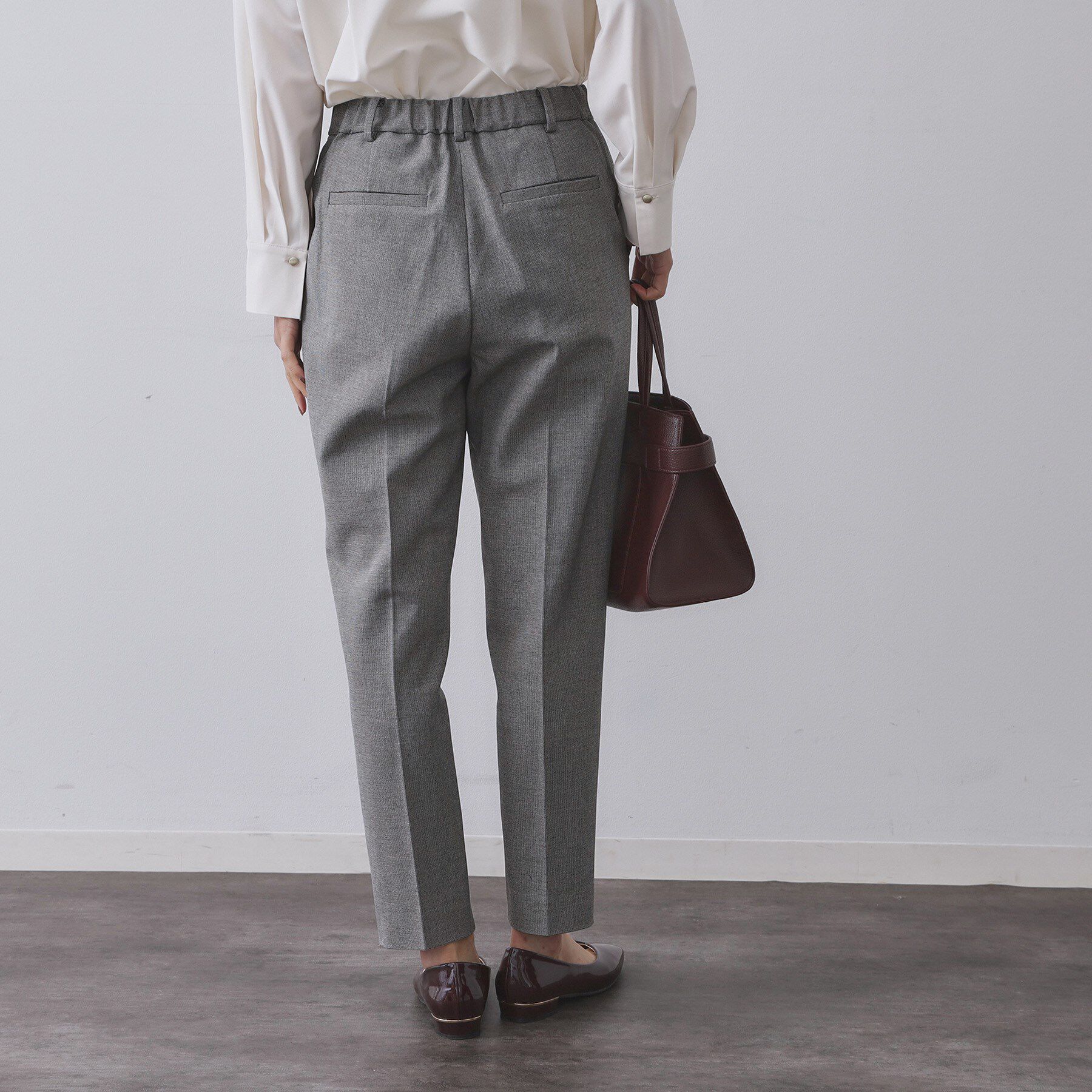 OPAQUE.CLIP「ウォームタッチ テーパードパンツ【洗濯機洗OK/ストレッチ】」|その他|