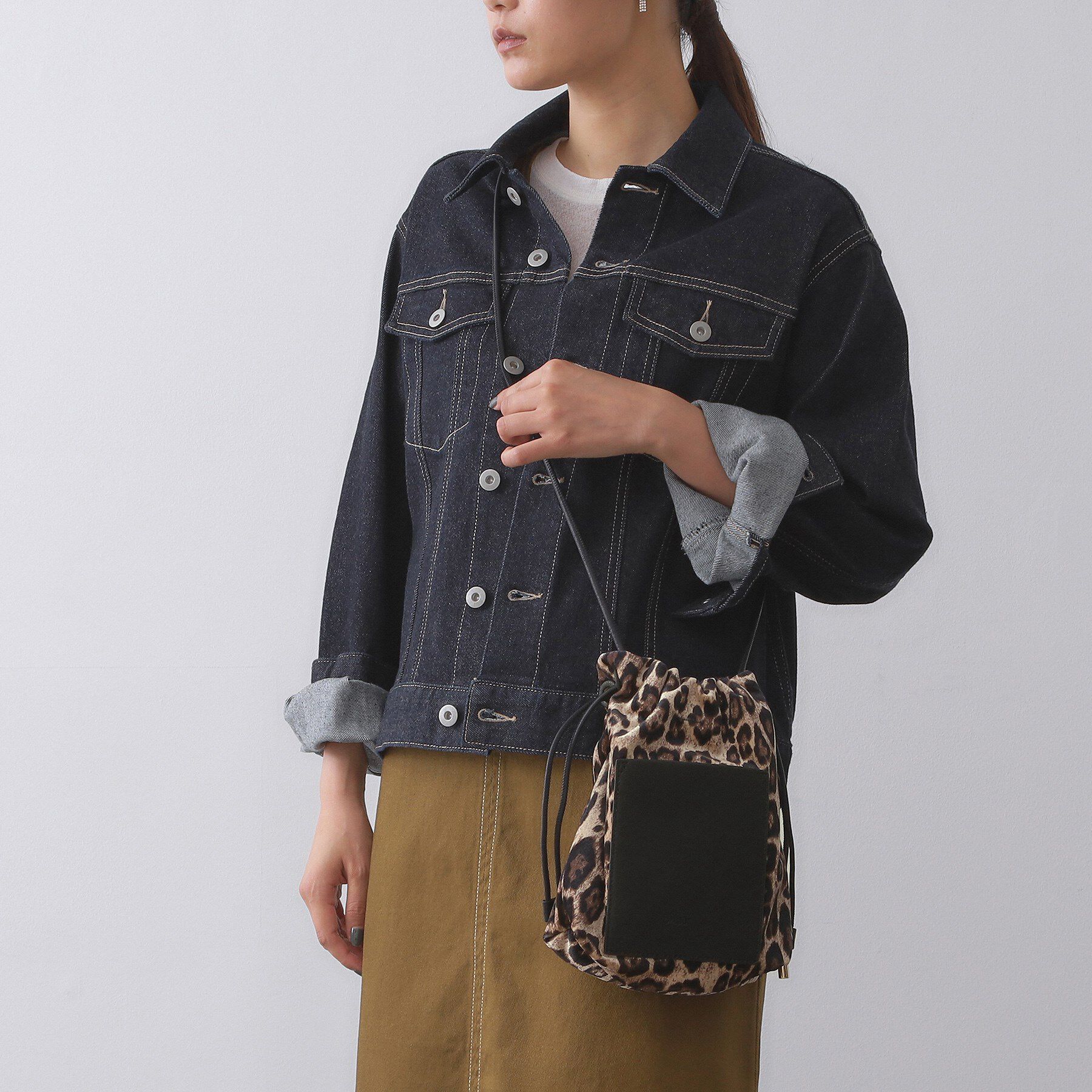 OPAQUE.CLIP「【長さ調整可能】サイドドロストミニショルダーバッグ」|ショルダー・メッセンジャー|モカブラウン(142