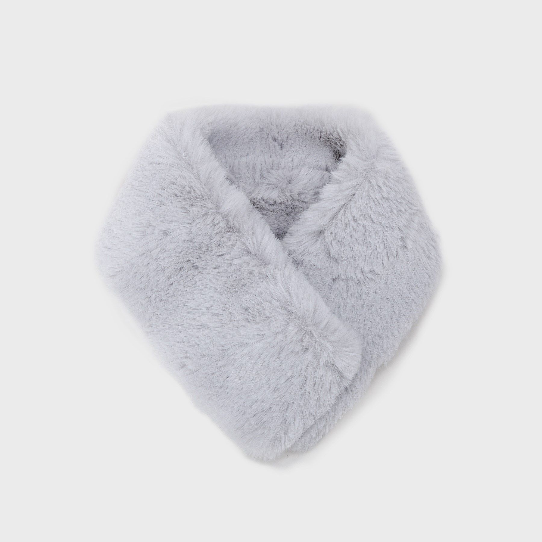 OPAQUE.CLIP「【マグネット仕様】フェイクファーミニティペット」|ストール|グレー(012)