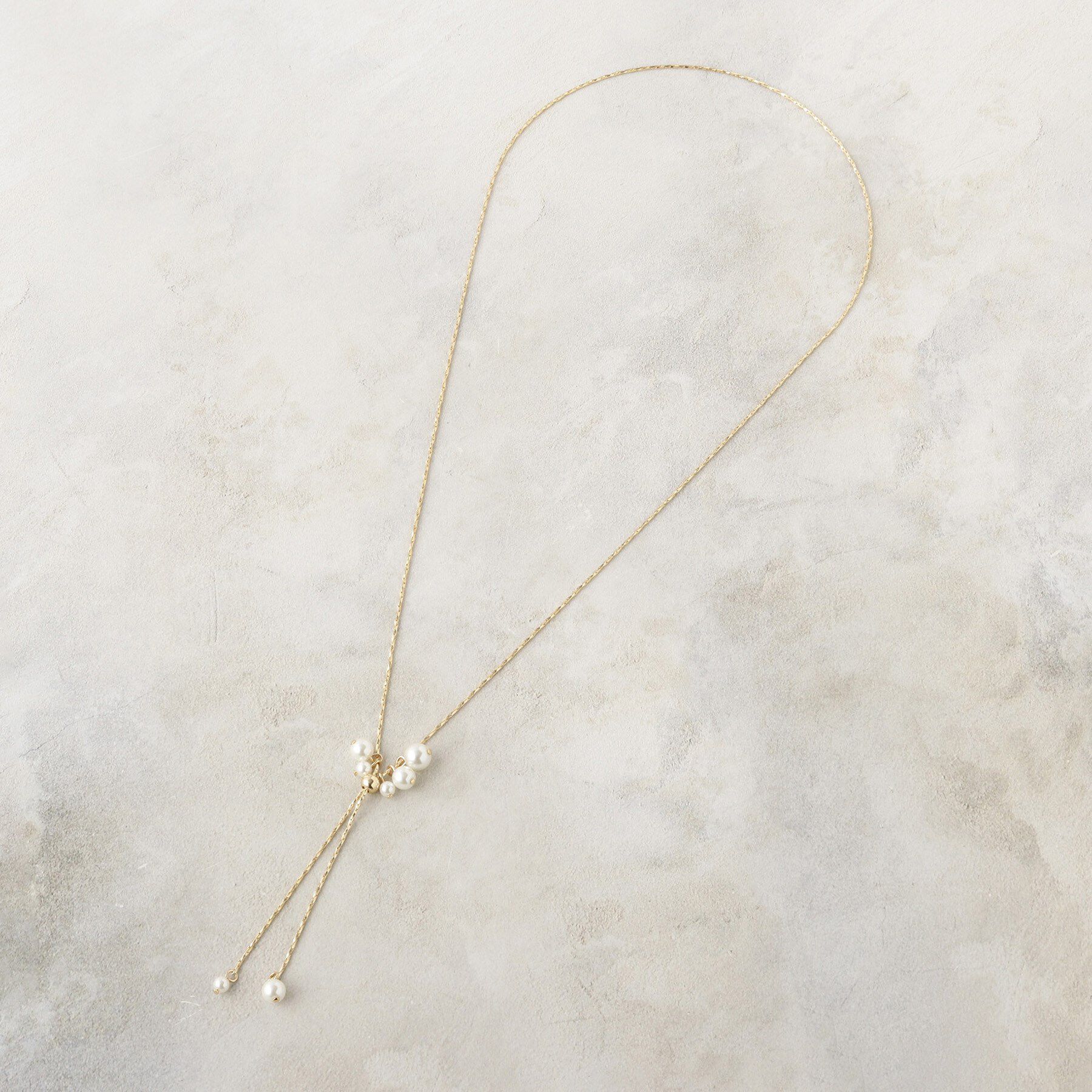 OPAQUE.CLIP「2WAYフェイクパールスライドネックレス」|ネックレス|