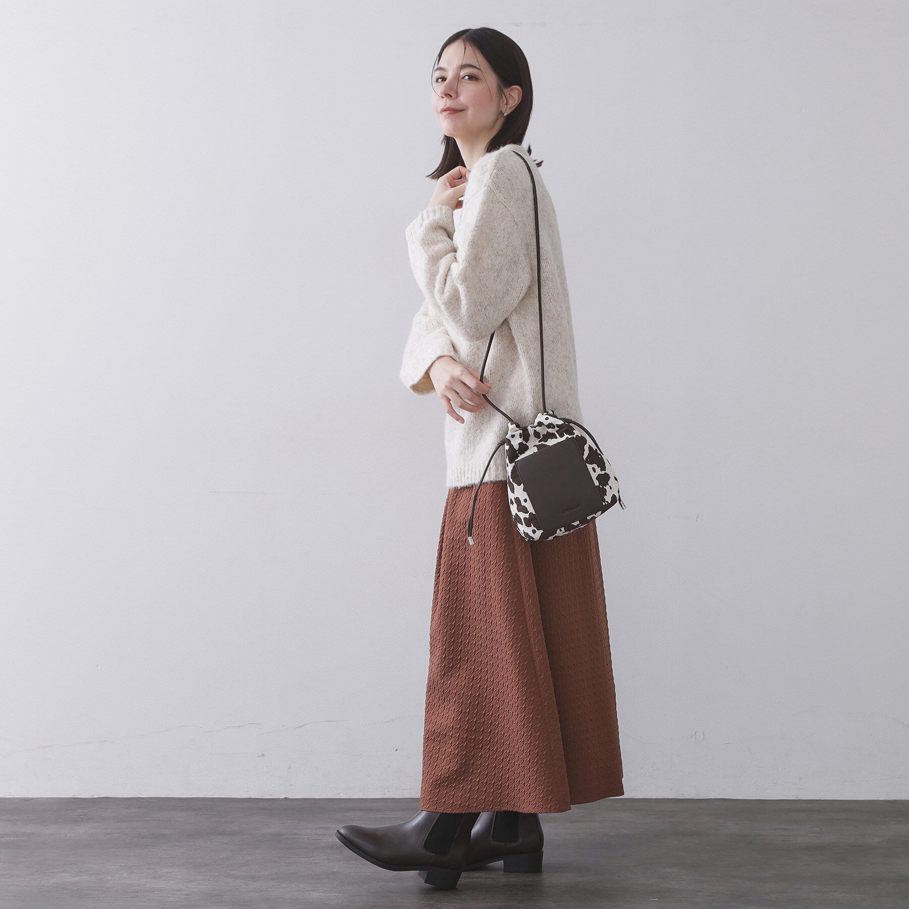 OPAQUE.CLIP「素材アソートサイドドロストミニショルダーバッグ【長さ調整可能】」|ショルダー・メッセンジャー|