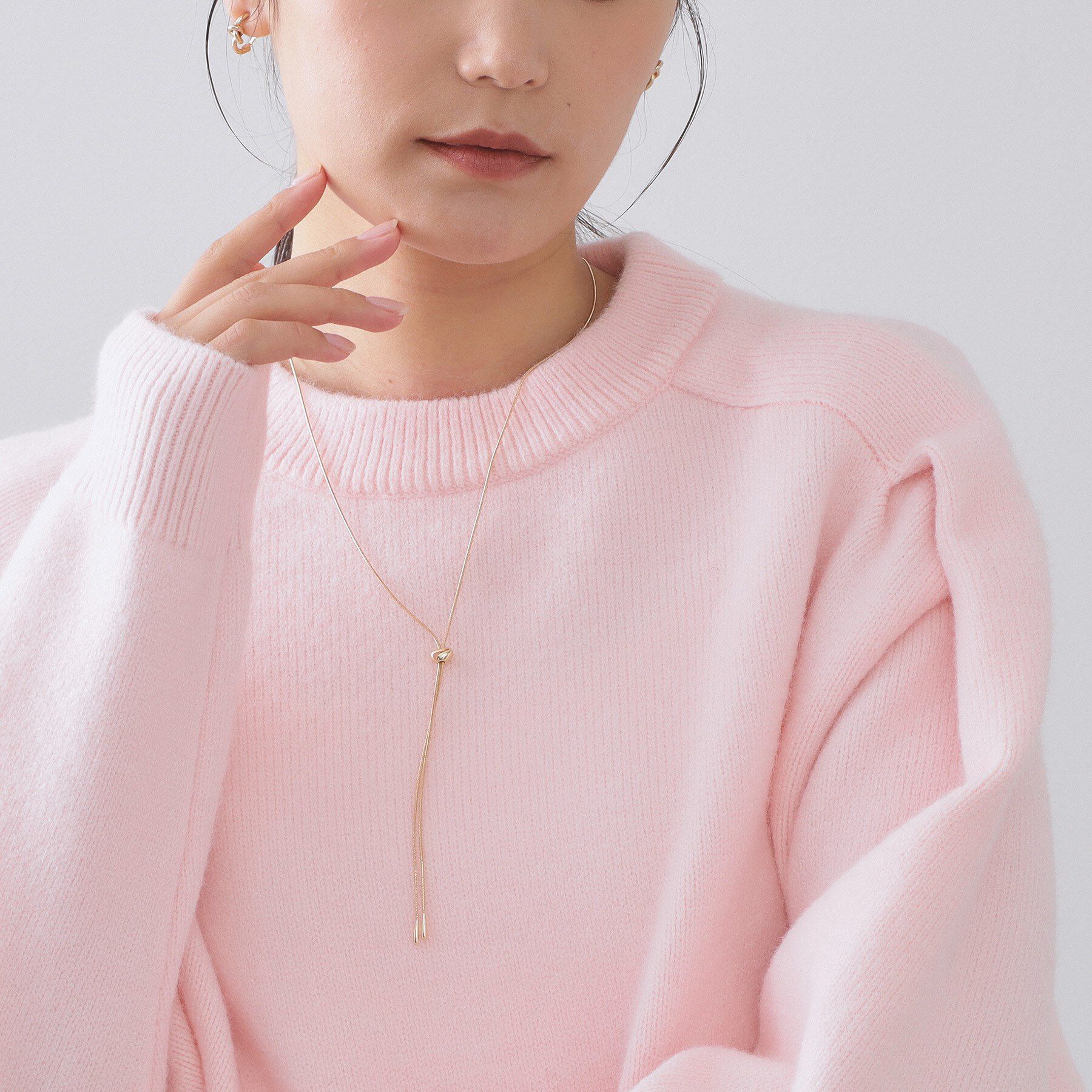 OPAQUE.CLIP「ミニビーンズスライドネックレス」|ネックレス|