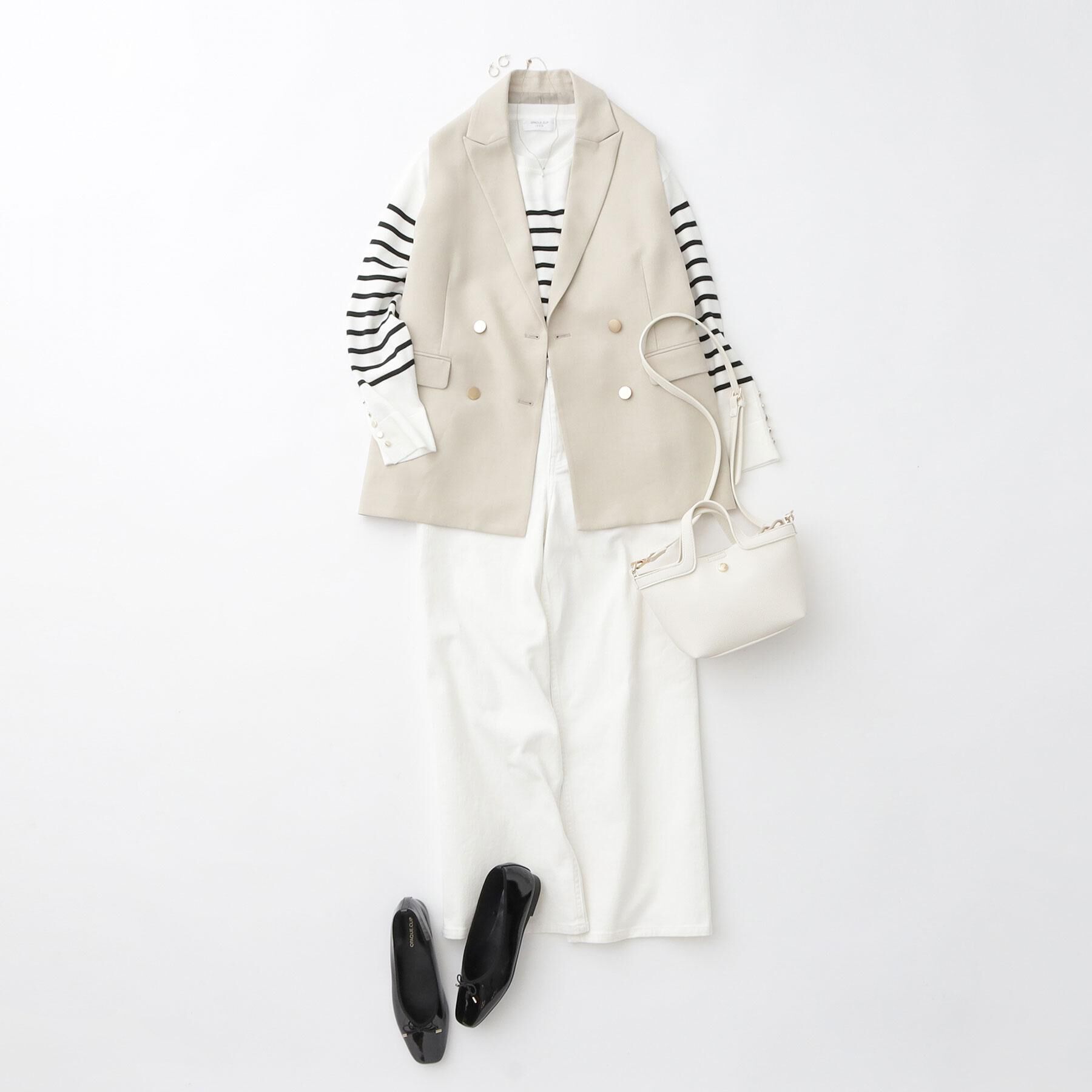 OPAQUE.CLIP「金ボタン使いリラクシーニット【洗濯機OK】」|ニット・セーター|