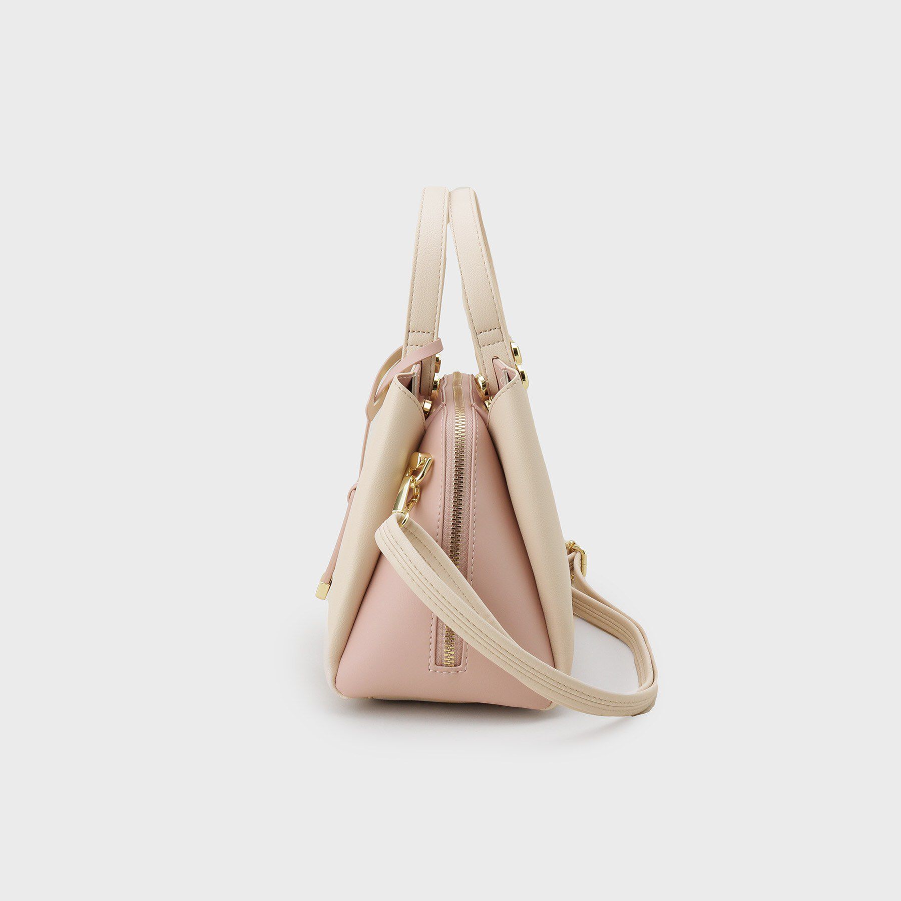 OPAQUE.CLIP「【2WAY】バイカラーミドルボストンバッグ」|ショルダー・メッセンジャー|