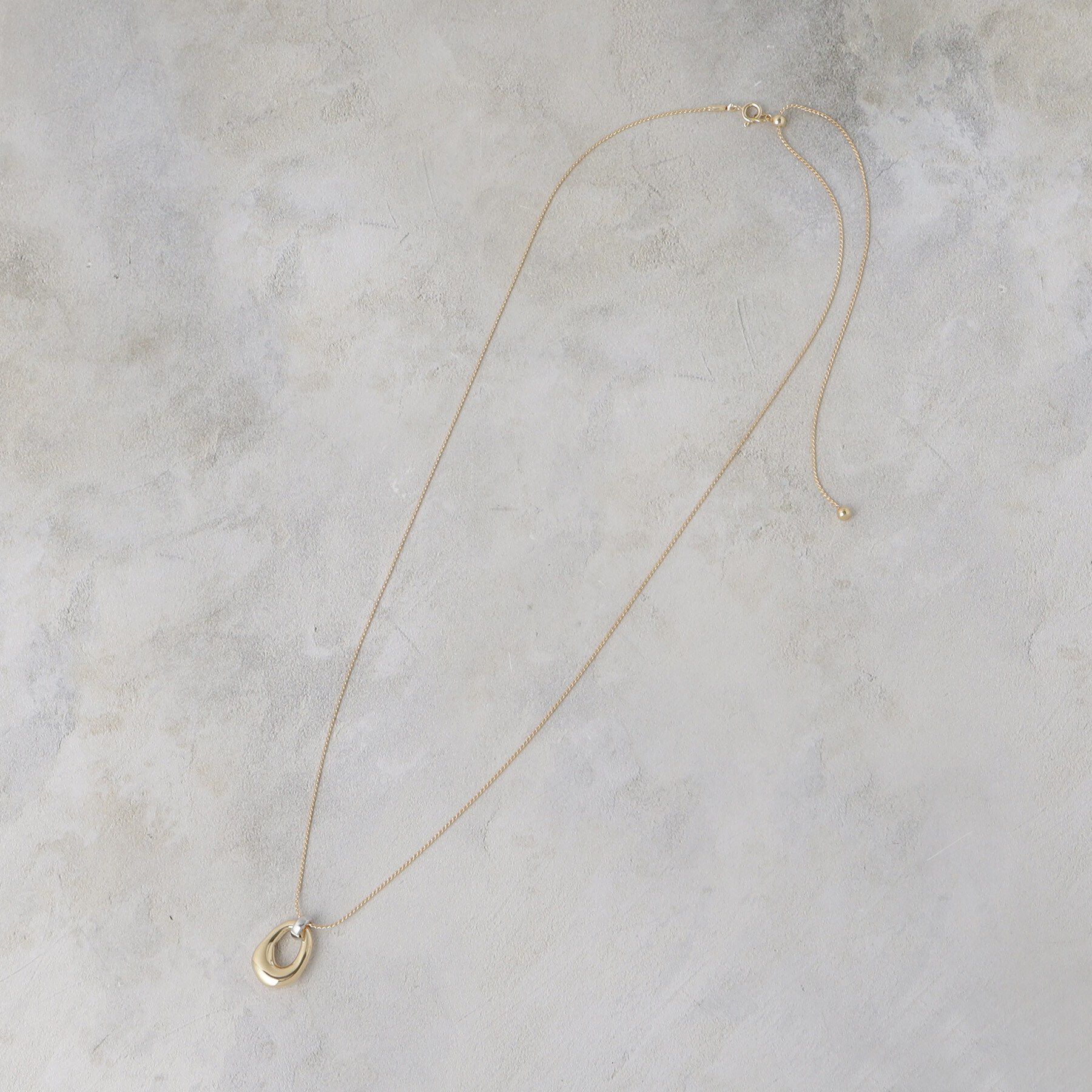 OPAQUE.CLIP「メタルカラー スライドネックレス」|ネックレス|