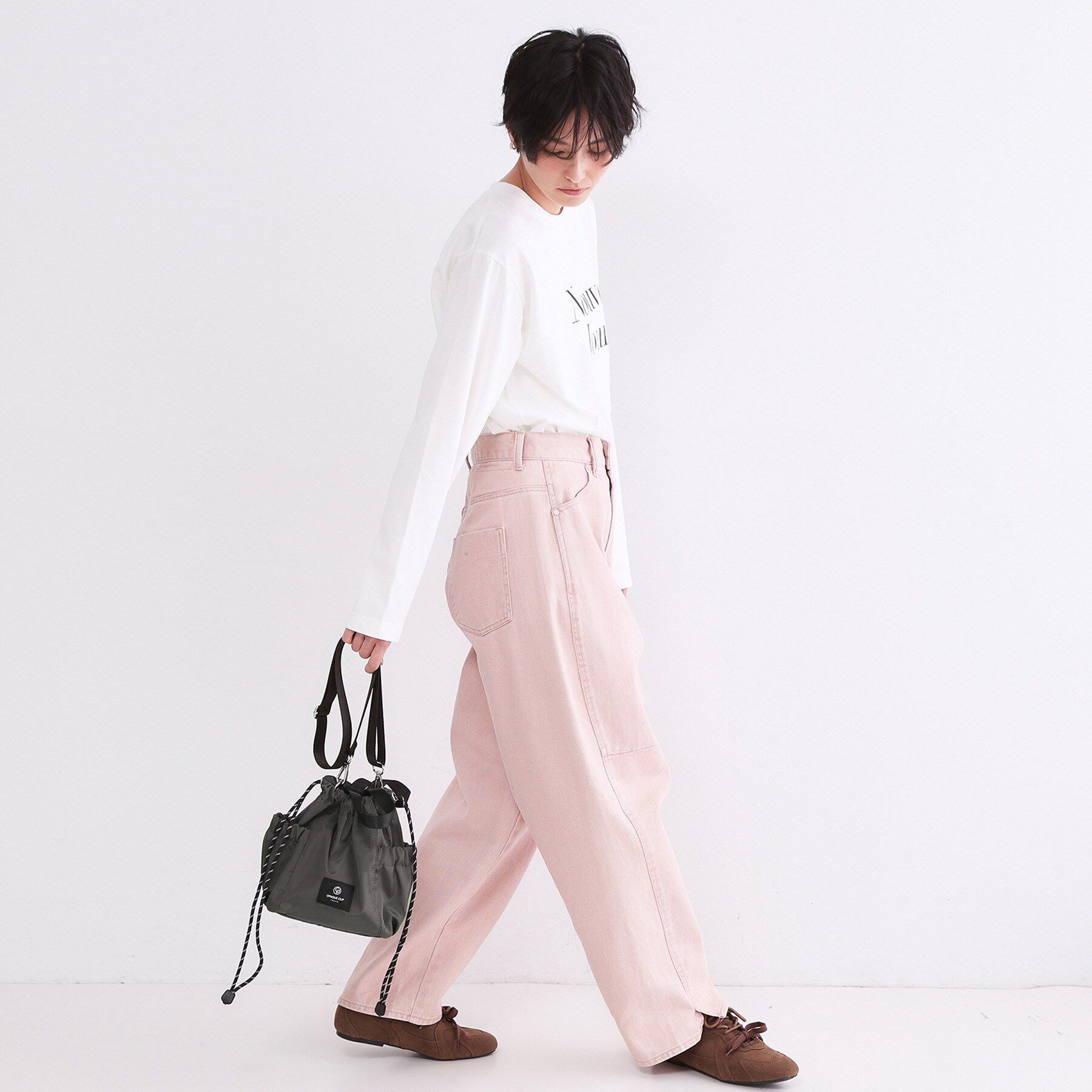 OPAQUE.CLIP「2WAYサイドポケット 巾着ミニショルダー」|ショルダー・メッセンジャー|