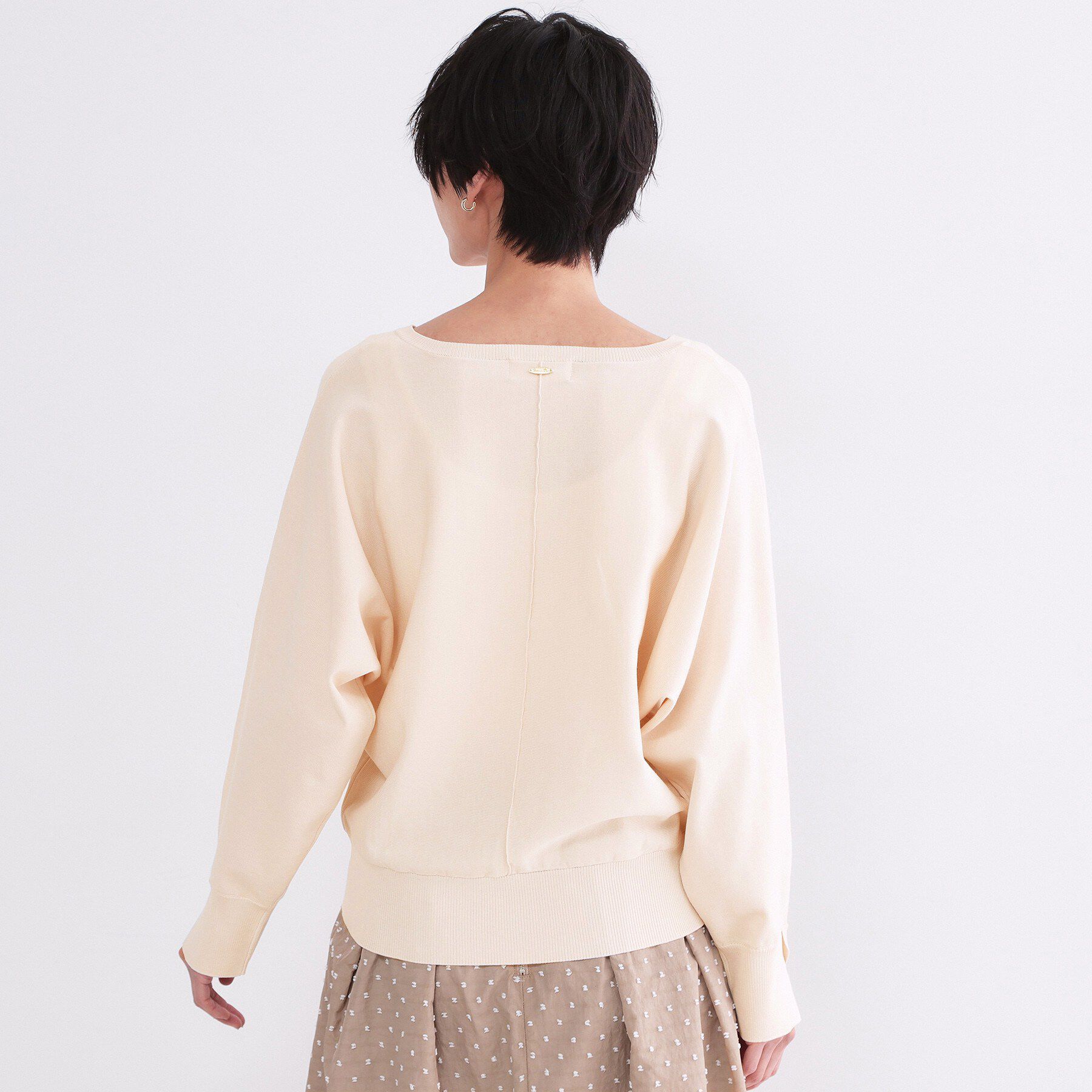 OPAQUE.CLIP「リラクシードルマンスリーブニット【洗濯機OK/抗ピル】」|ニット・セーター|