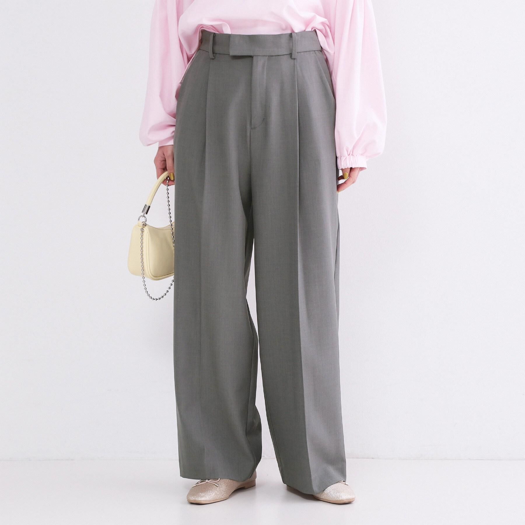 OPAQUE.CLIP「美脚ストレッチストレートワイドパンツ【洗濯機OK】」|その他|