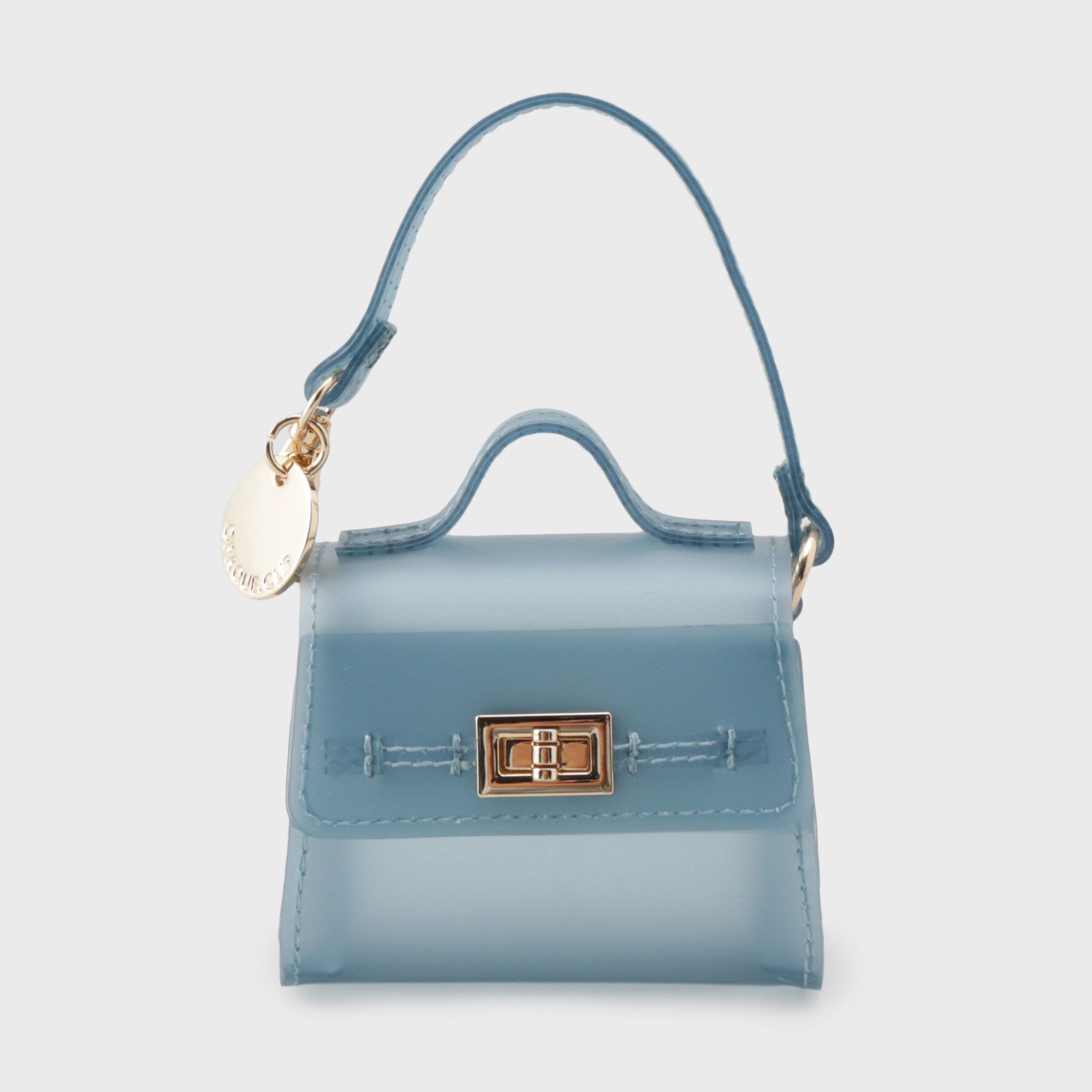 OPAQUE.CLIP「ジェリークリアミニBAGチャーム」|キーケース|ブルー(091)