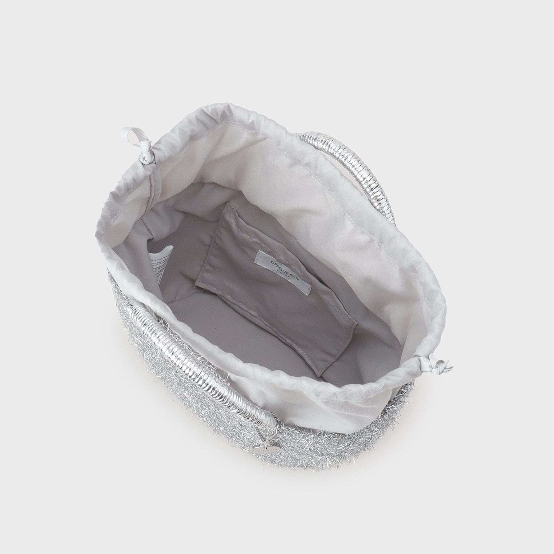 OPAQUE.CLIP「ラメバスケット調ミドルバッグ」|ハンドバッグ|