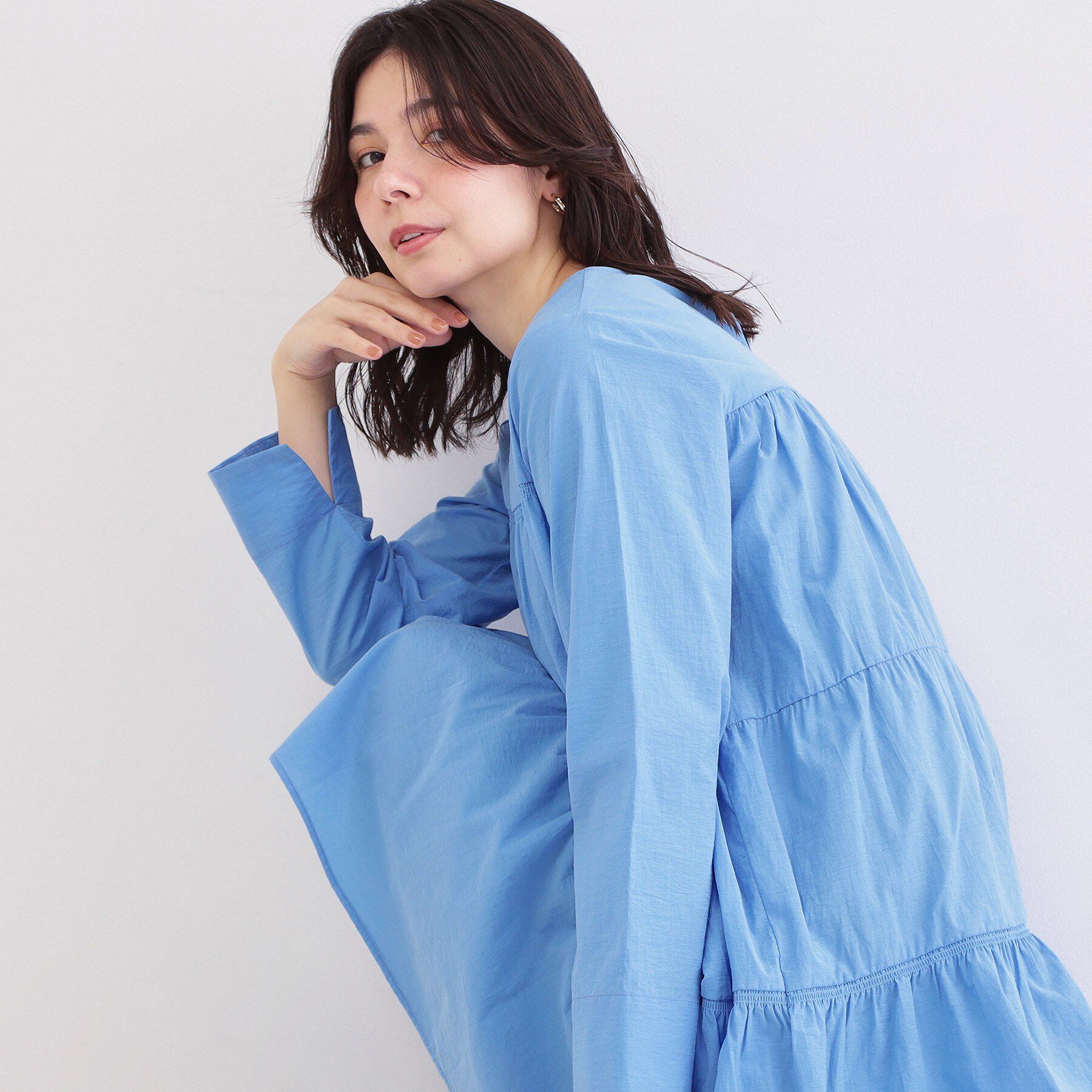 OPAQUE.CLIP「ティアードミニワンピース【洗濯機OK】」|ワンピース|