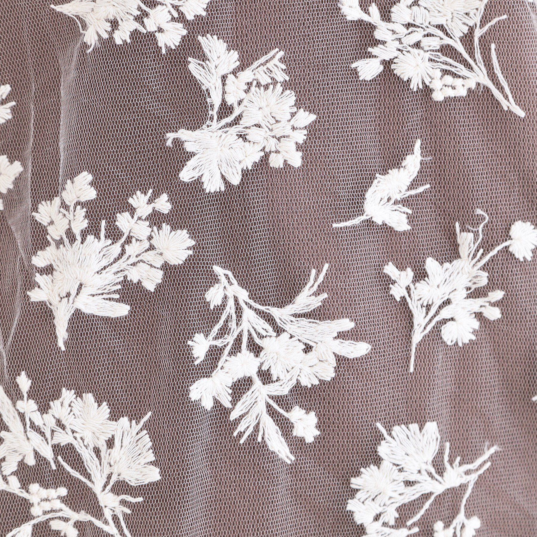 OPAQUE.CLIP「シアー刺繍チュニックブラウス【洗濯機OK】」|シャツ・ブラウス|