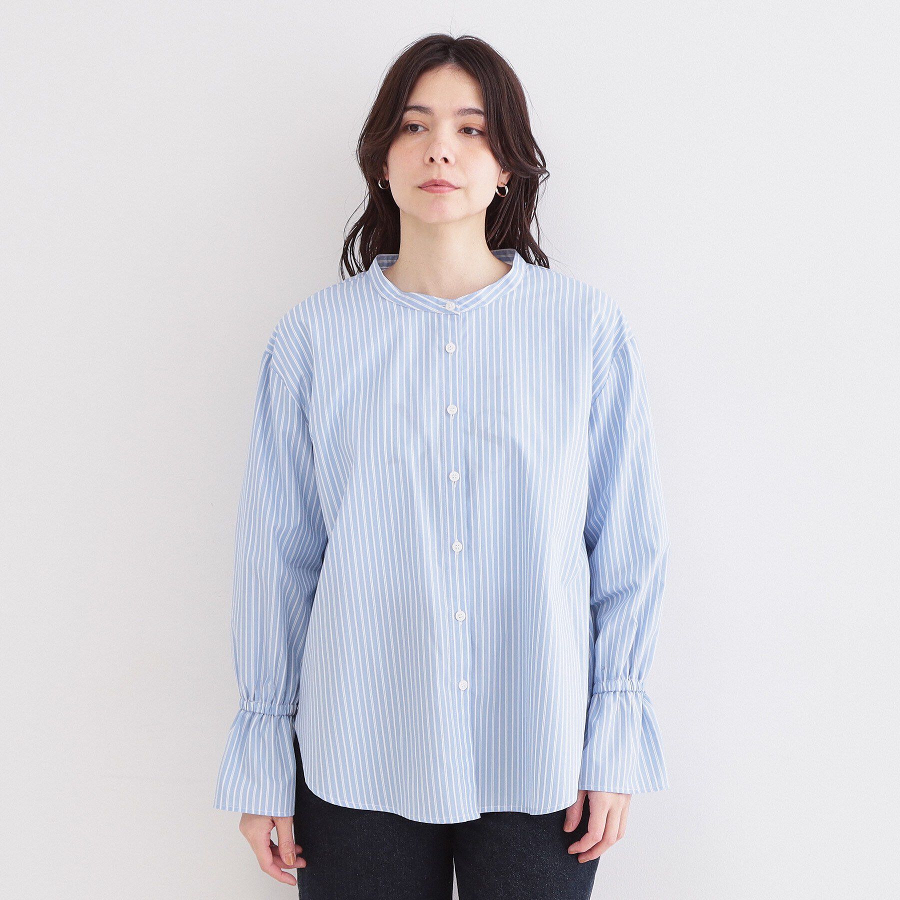 OPAQUE.CLIP「キャンディスリーブシャツ【洗濯機OK】」|シャツ・ブラウス|