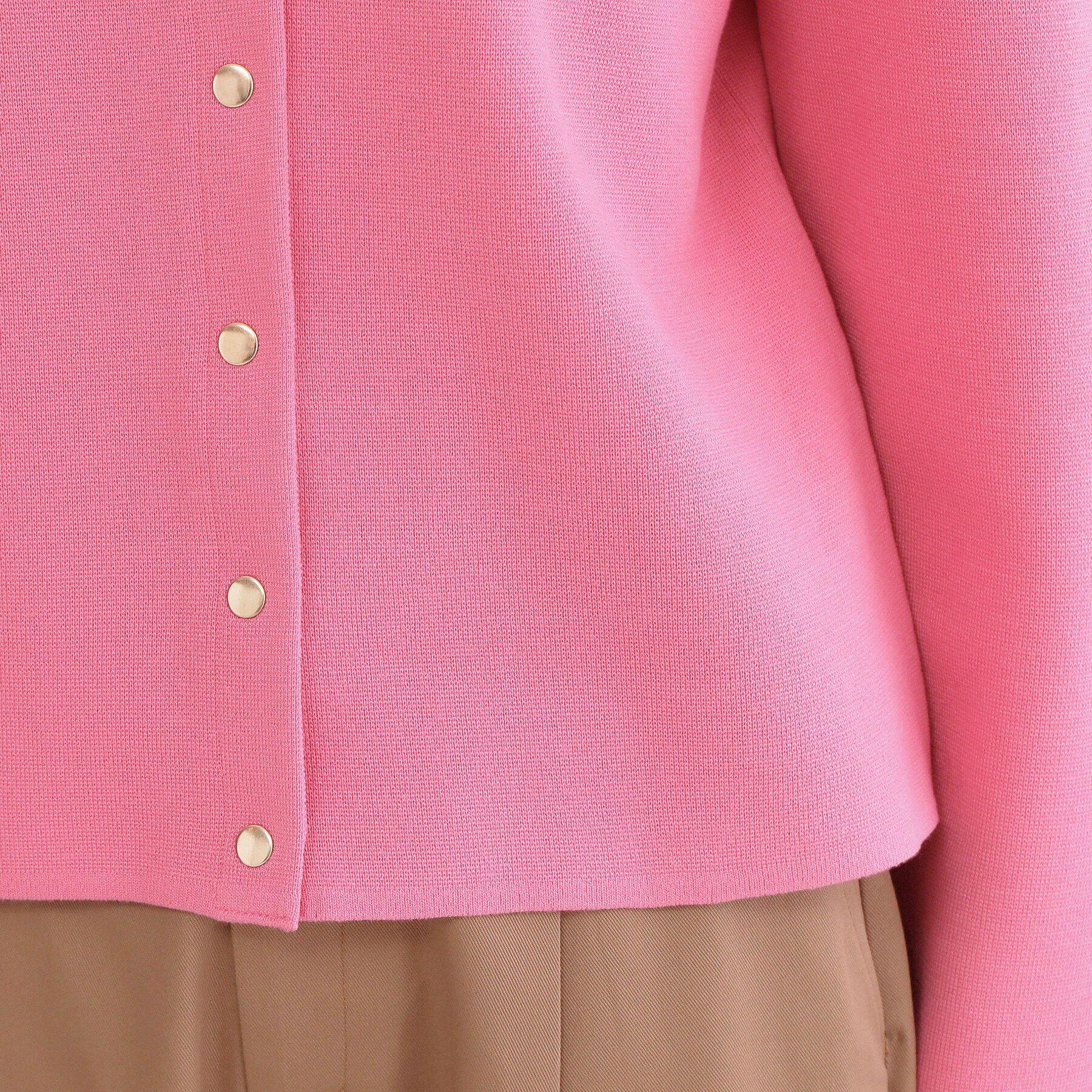 OPAQUE.CLIP「スナップボタンニットカーディガン【洗濯機OK/抗ピル】」|カーディガン|