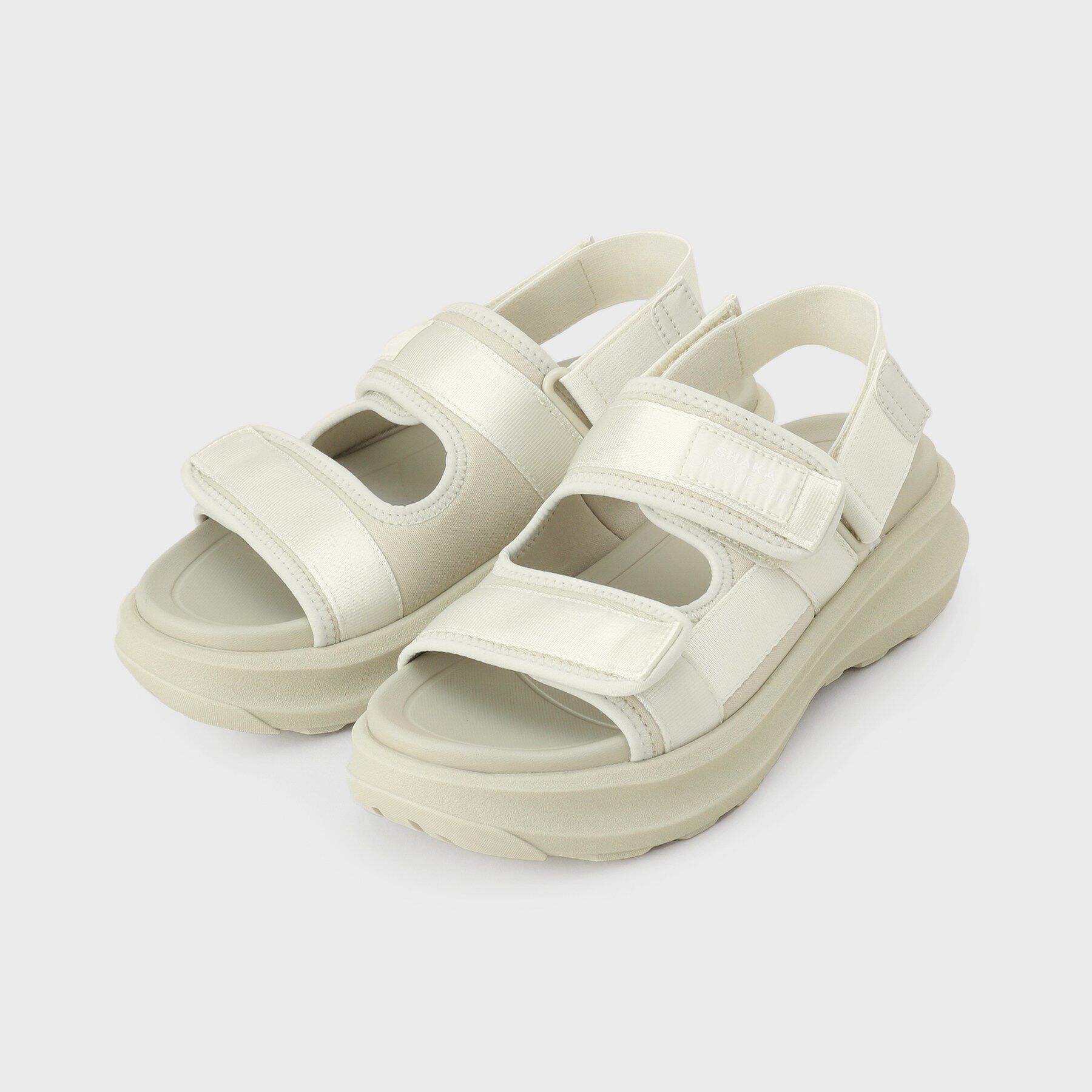 OPAQUE.CLIP「SHAKA ダブルベルトサンダル」|サンダル|ライトベージュ(05