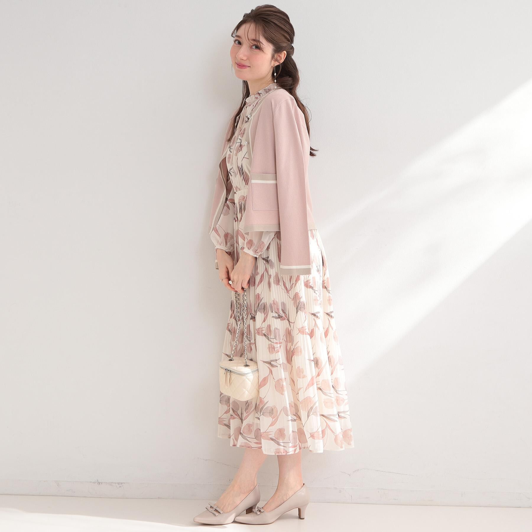 Couture broach「【洗える・着映え】チューリップ柄 ワンピース」|ワンピース|