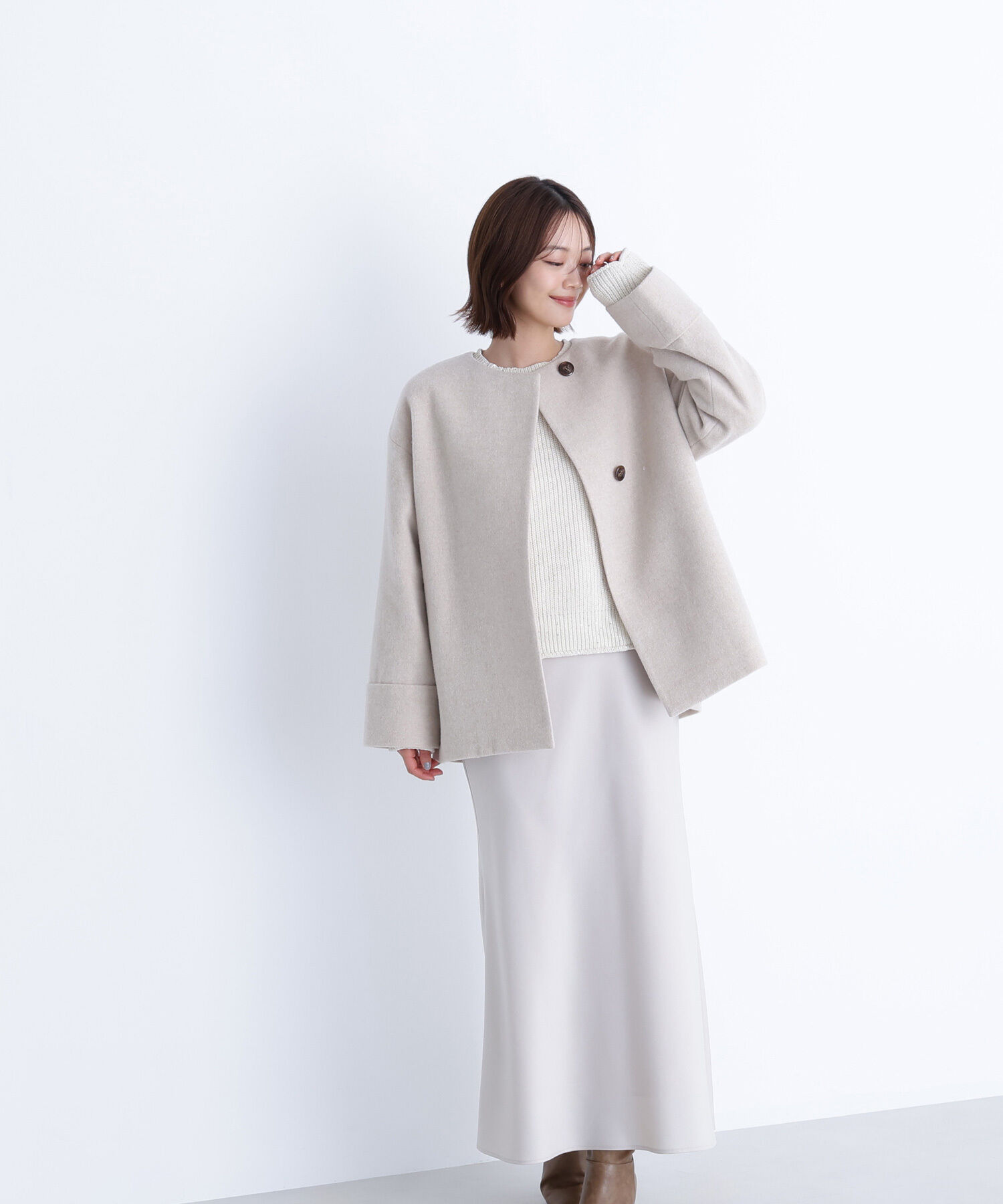  「毎日に&ldquo;ちょうどいい&rdquo;カシミヤ混コート」|ブルゾン・スタジャン|