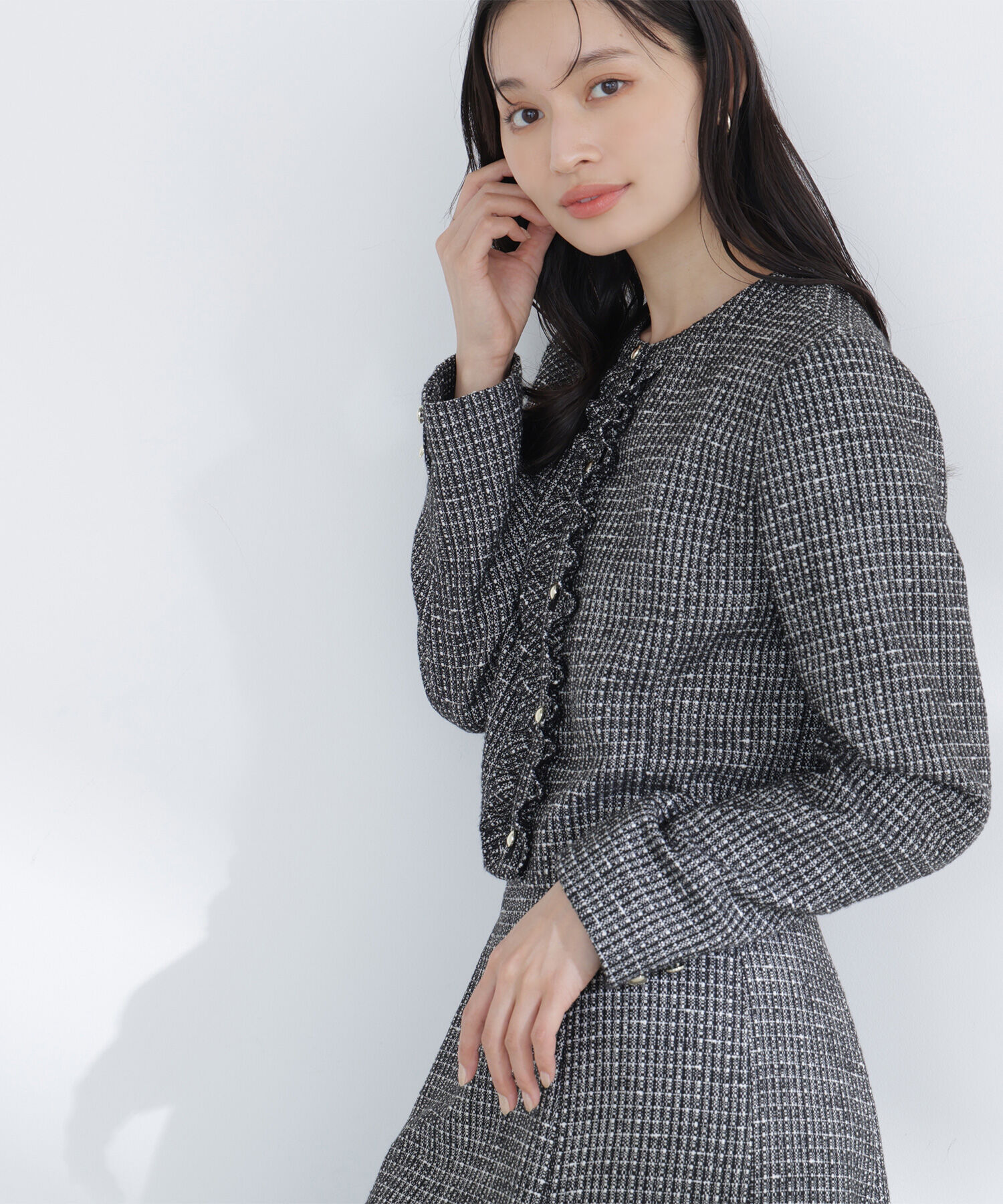  「スプリングツイード SETUP ジャケット」|ブルゾン・スタジャン|