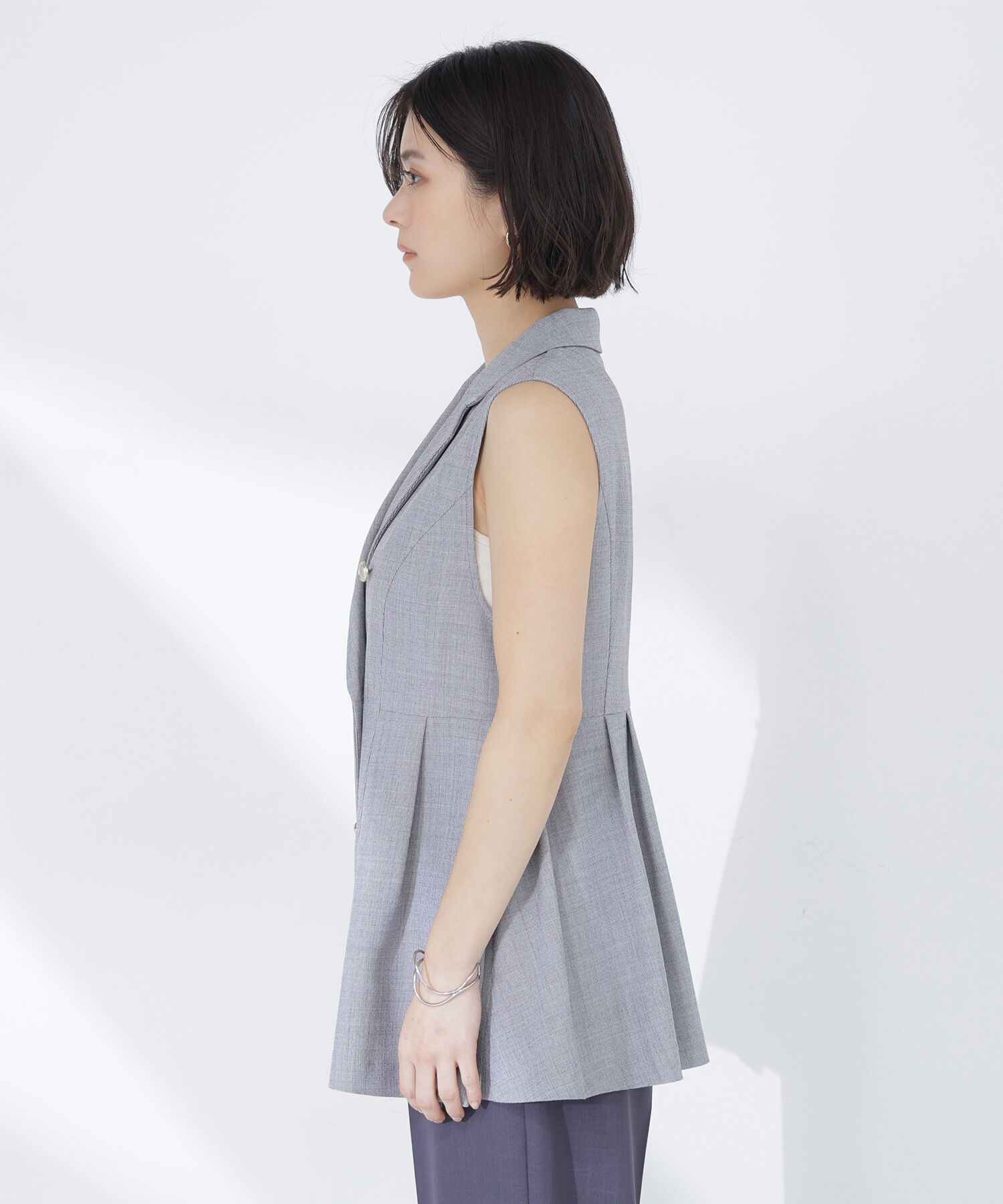  「ペプラムテーラードジレ」|ブルゾン・スタジャン|