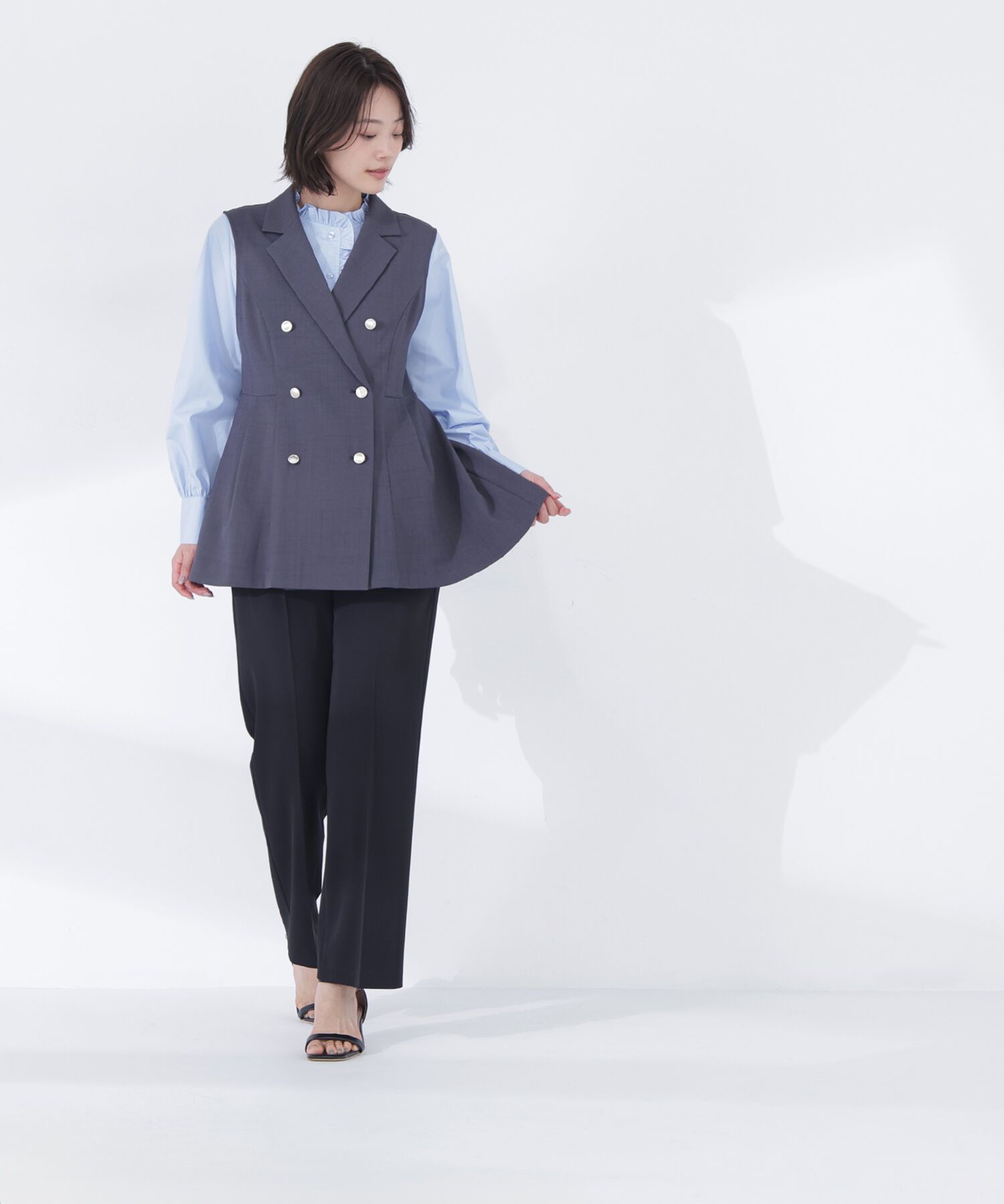  「ペプラムテーラードジレ」|ブルゾン・スタジャン|