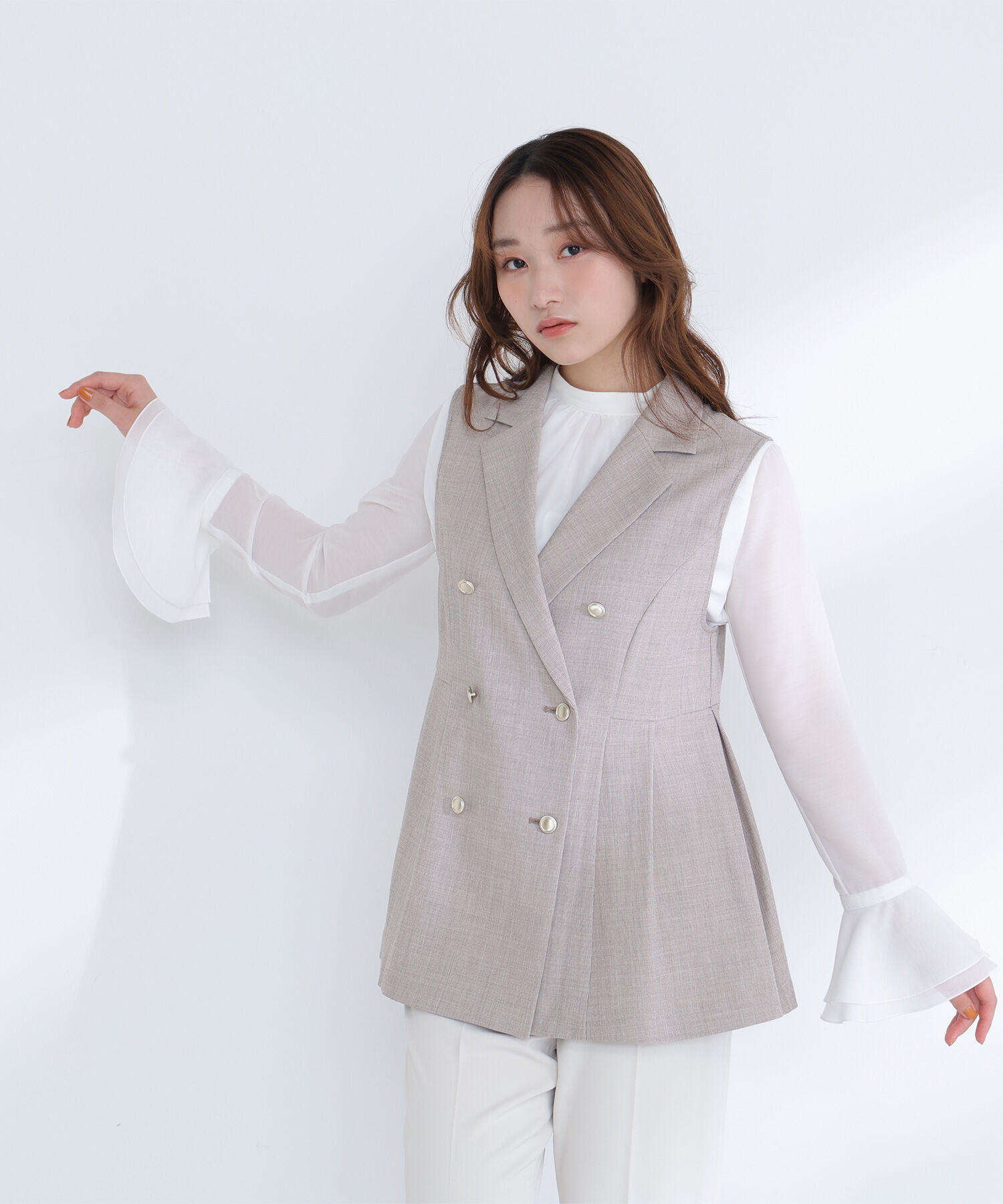  「ペプラムテーラードジレ」|ブルゾン・スタジャン|