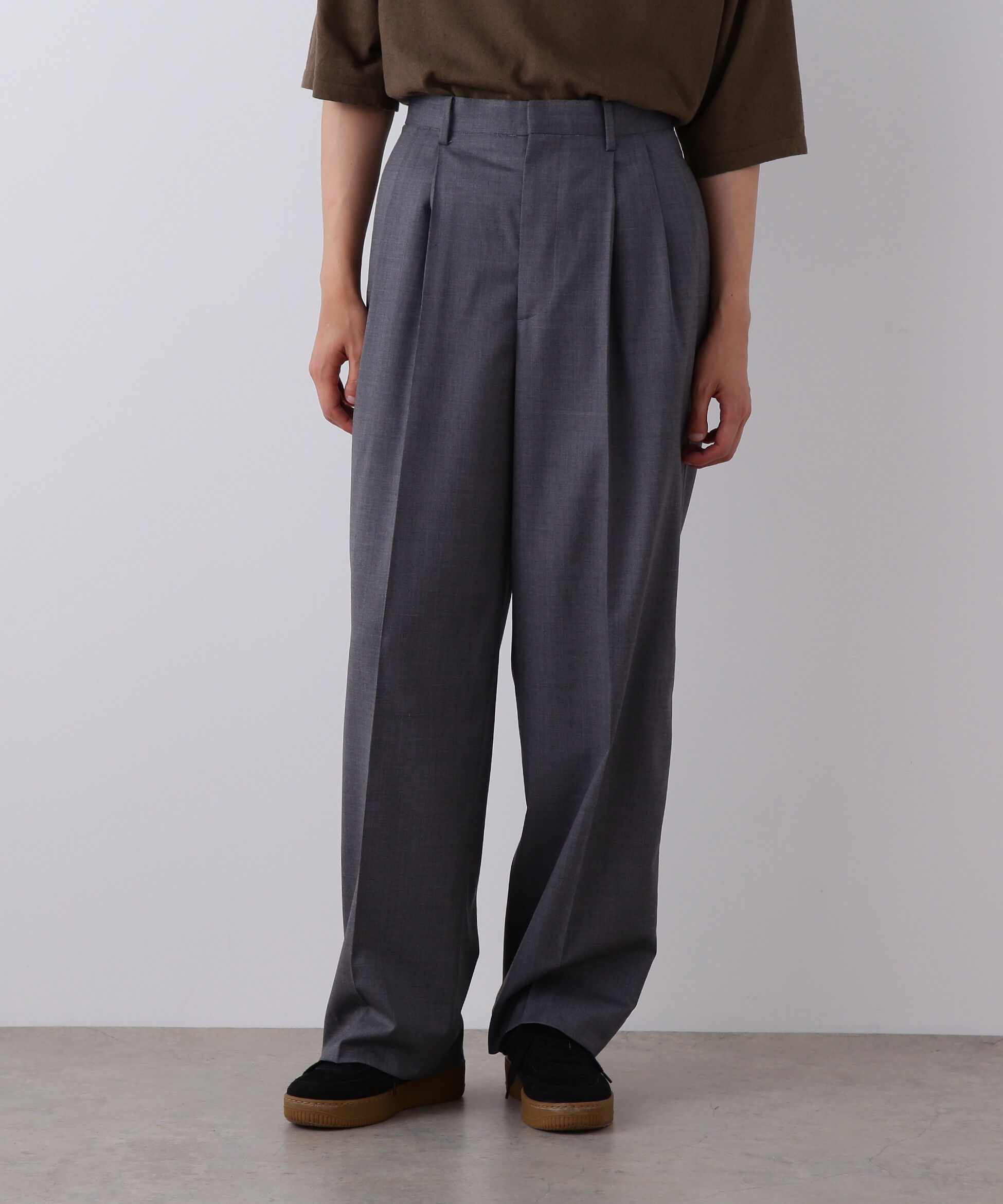 YLEVE 「YLEVE / SUPER120'S CHAMBRAY WOOL 3TACK TROUSERS」|その他|