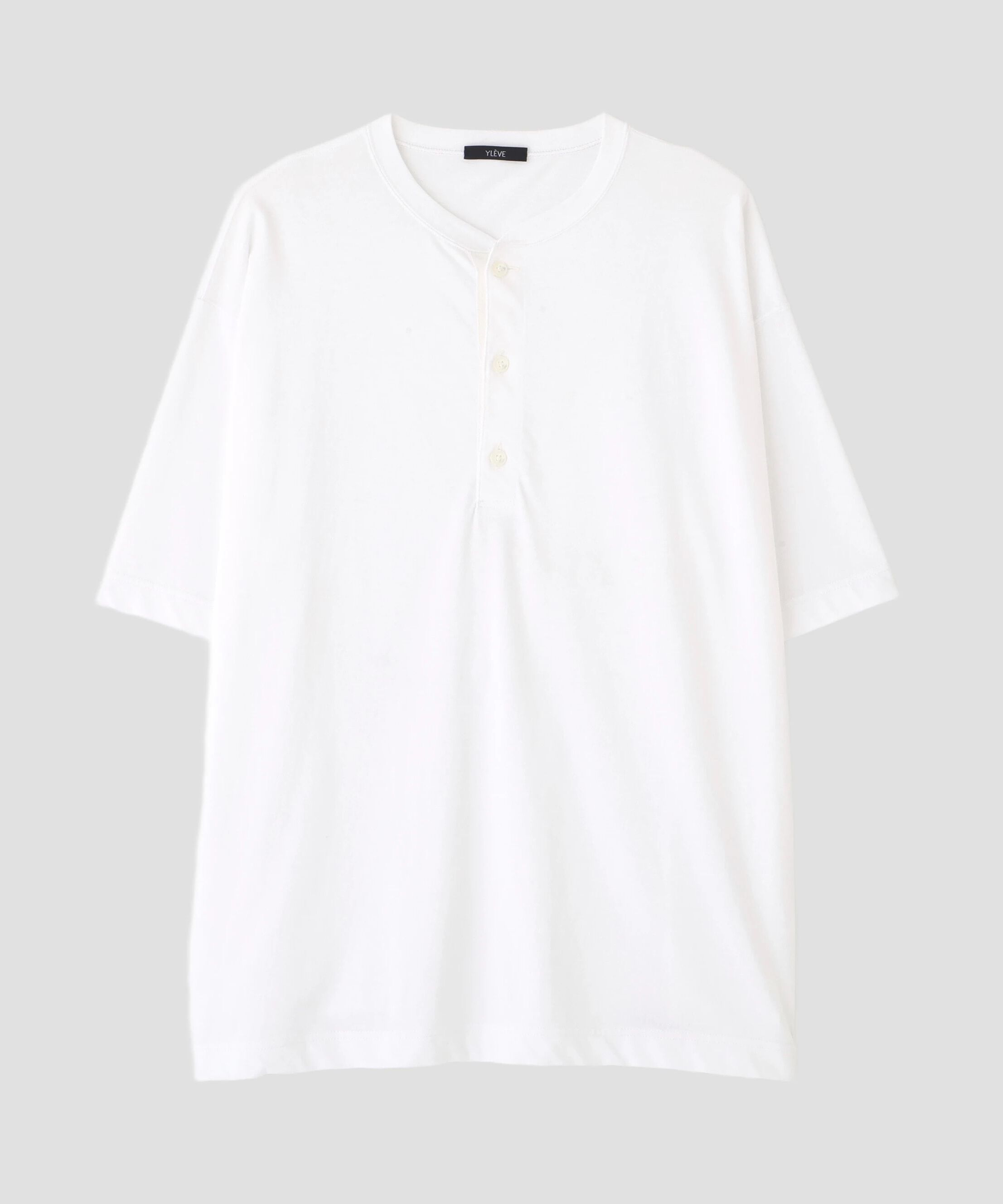 YLEVE 「YLEVE / COTTON HIGH-TWISTED JERSEY HENRY NECK T-SHIRT」|Tシャツ・カットソー|