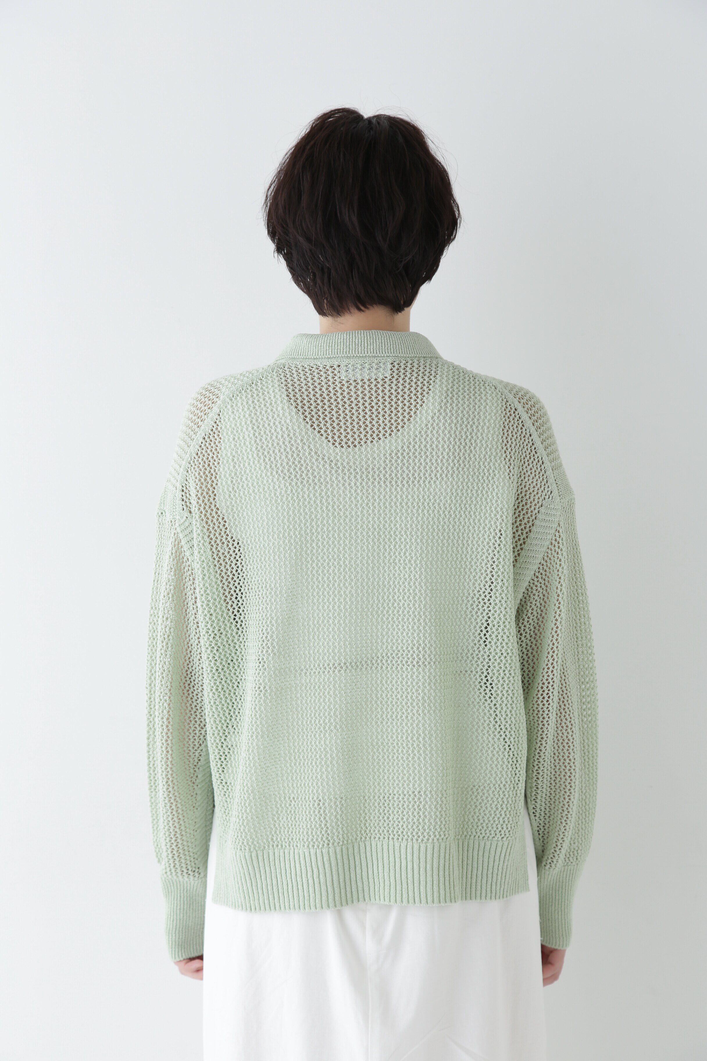  「◆【ウォッシャブル】テープヤーンメッシュスキッパープルオーバー」|ニット・セーター|