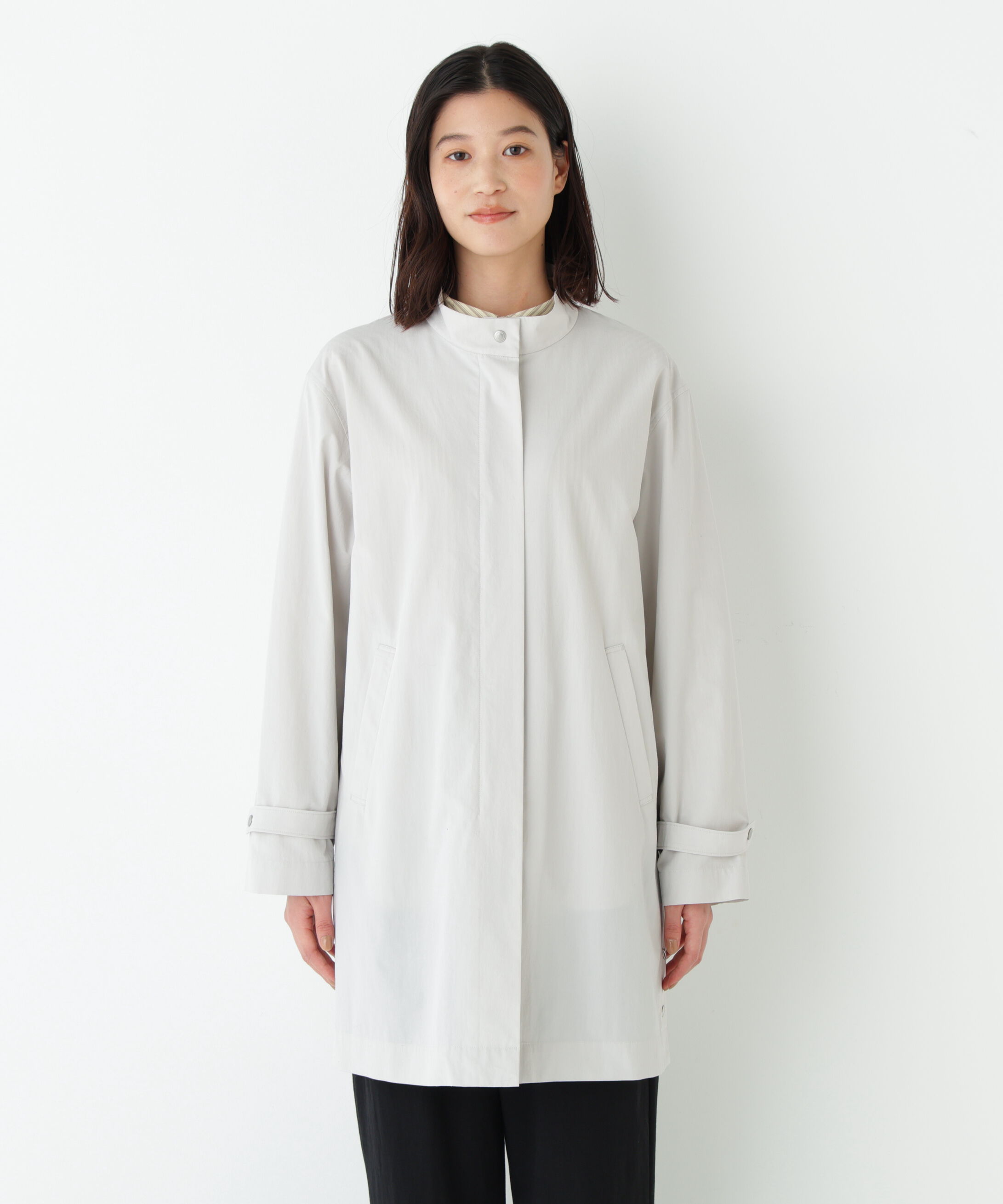  「◆《ウォッシャブル》綿ナイロンダンプスタンドカラーコート」|その他|