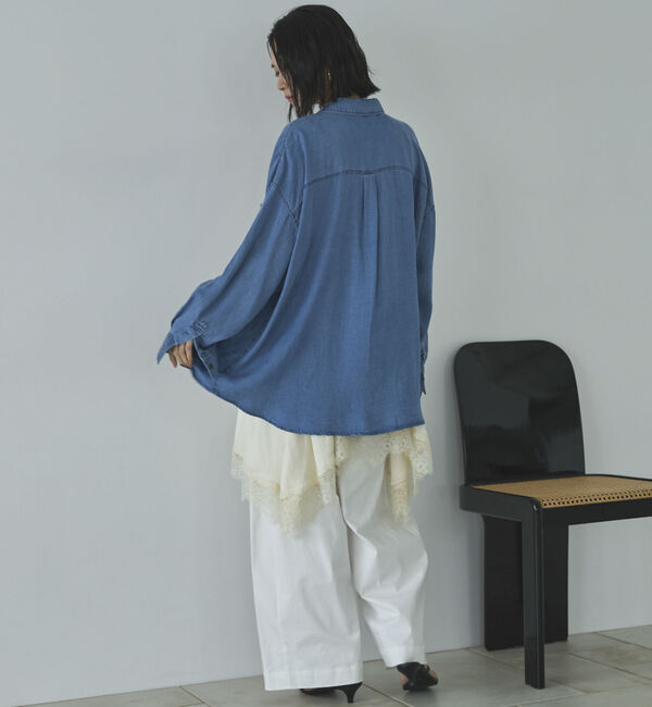 Doux archives「ヴィンテージサテンレースキャミ」|シャツ・ブラウス|