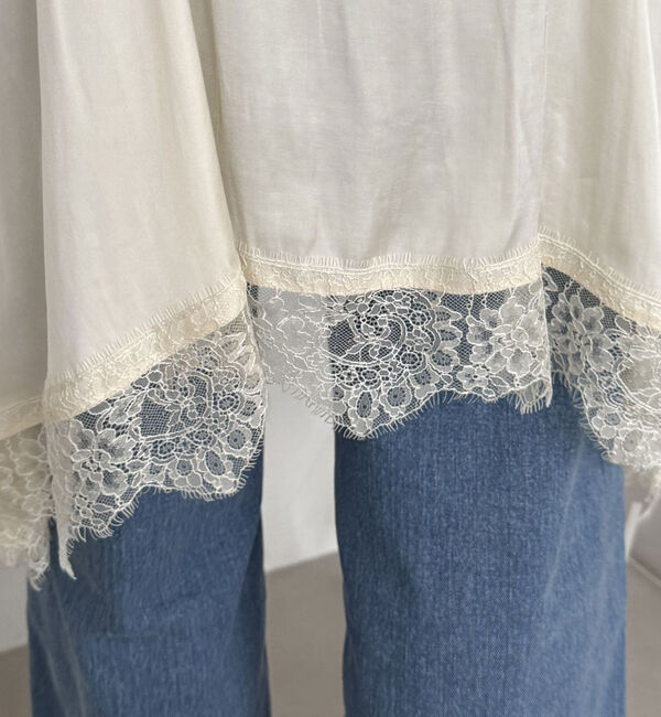 Doux archives「ヴィンテージサテンレースキャミ」|シャツ・ブラウス|