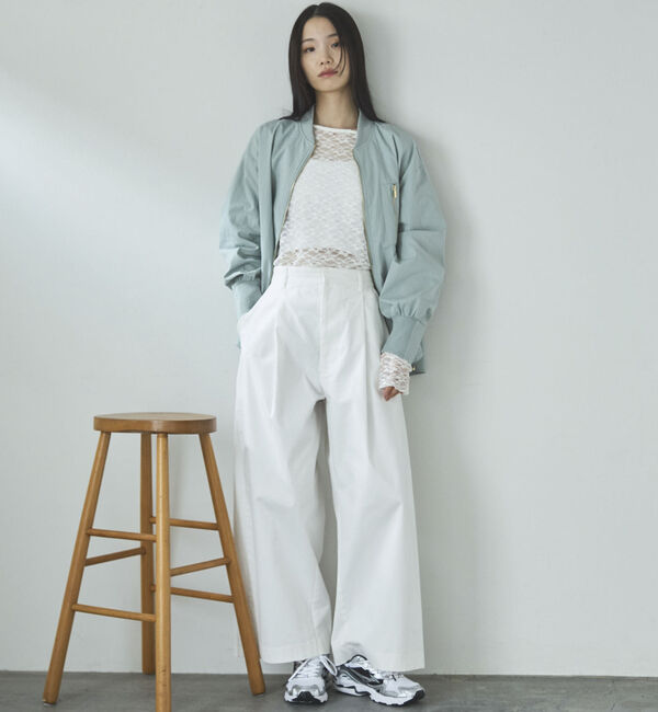 Doux archives「バックギャザーミドルMA-1」|ブルゾン・スタジャン|