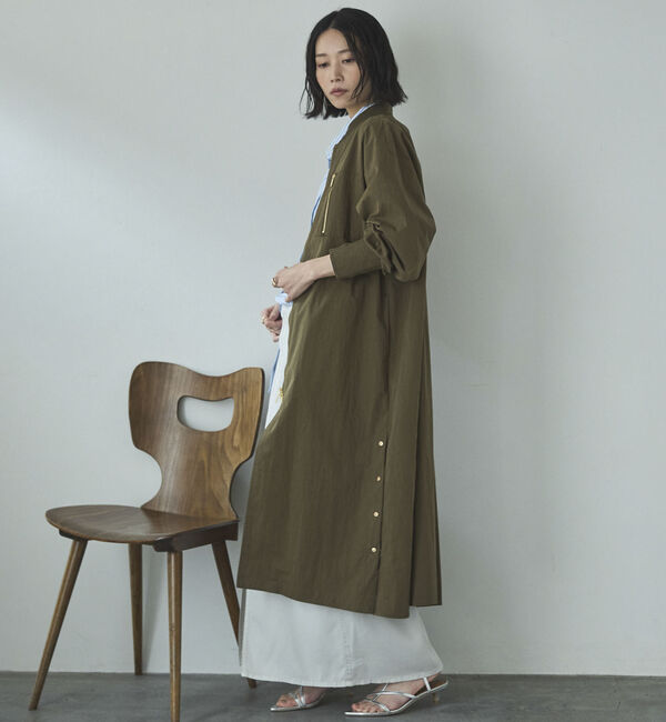 Doux archives「バックギャザーロングMA-1」|ブルゾン・スタジャン|