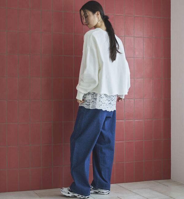 Doux archives「キーネックスウェットプルオーバー」|Tシャツ・カットソー|