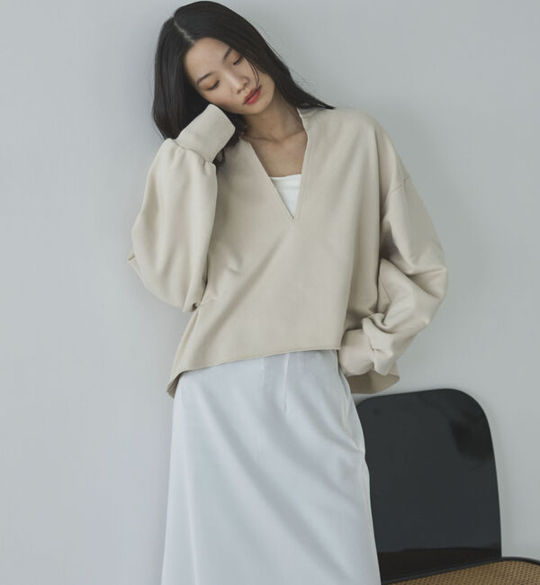 Doux archives「キーネックスウェットプルオーバー」|Tシャツ・カットソー|