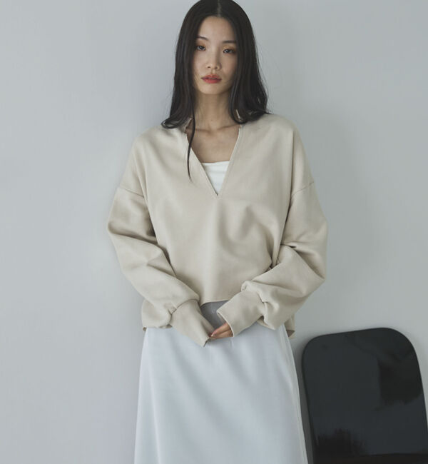 Doux archives「キーネックスウェットプルオーバー」|Tシャツ・カットソー|