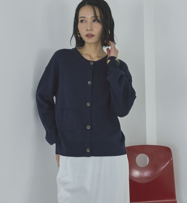 Doux archives「ニットジャケット」|カーディガン|