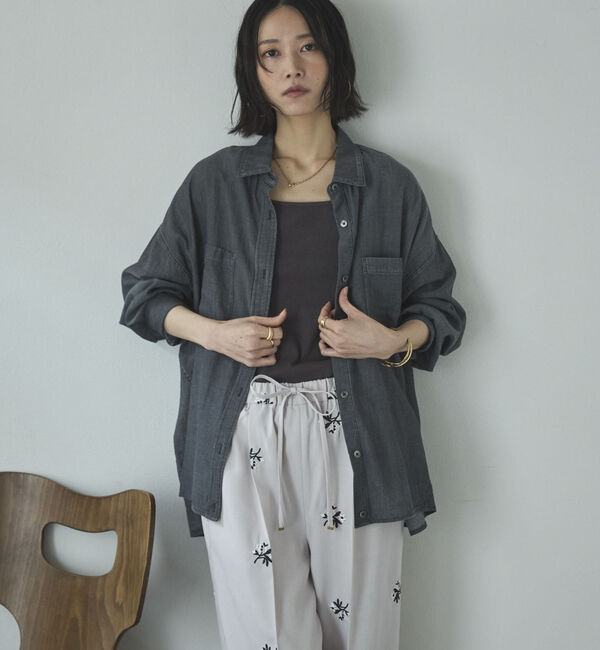 Doux archives「２ＷＡＹシアーデニムシャツ」|シャツ・ブラウス|