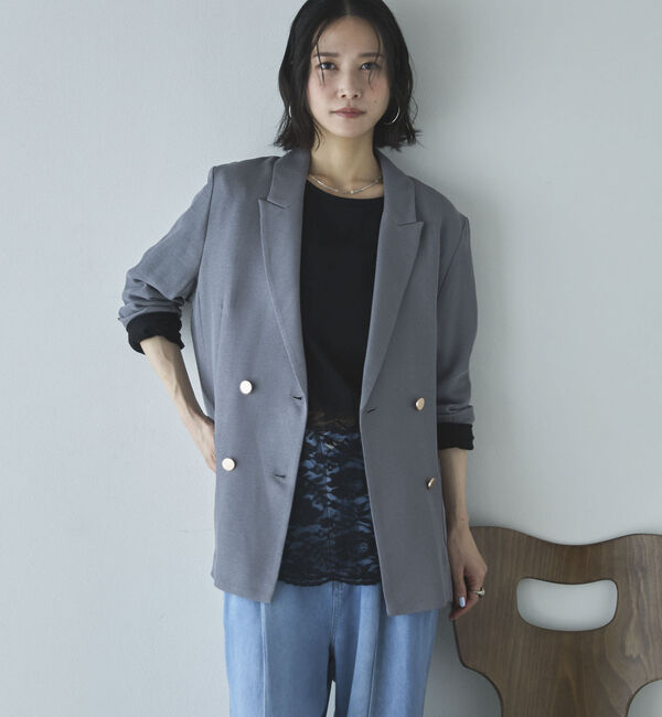 Doux archives「裾スカラップレースロンＴｅｅ」|Tシャツ・カットソー|