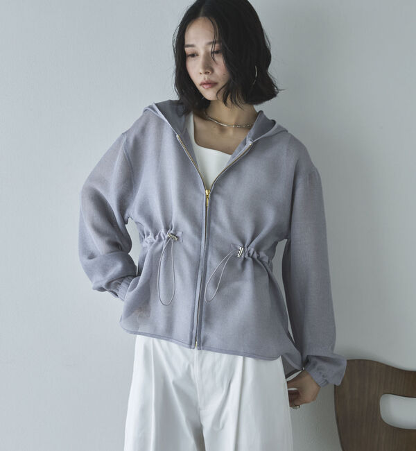 Doux archives「ウエストドロストメッシュパーカー」|その他|GRAY