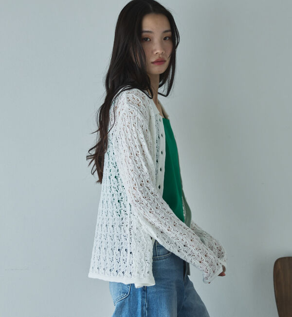 Doux archives「透かし編みカーディガン」|カーディガン|