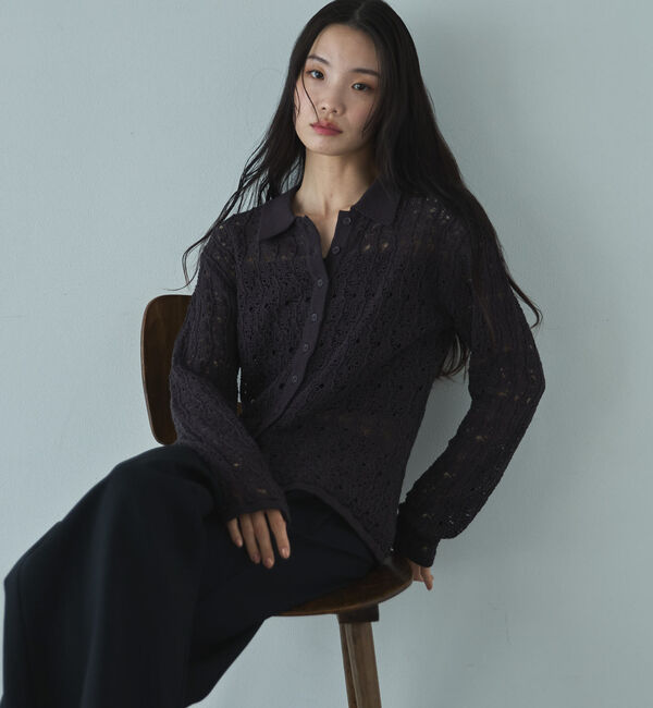 Doux archives「透かし編みカーディガン」|カーディガン|